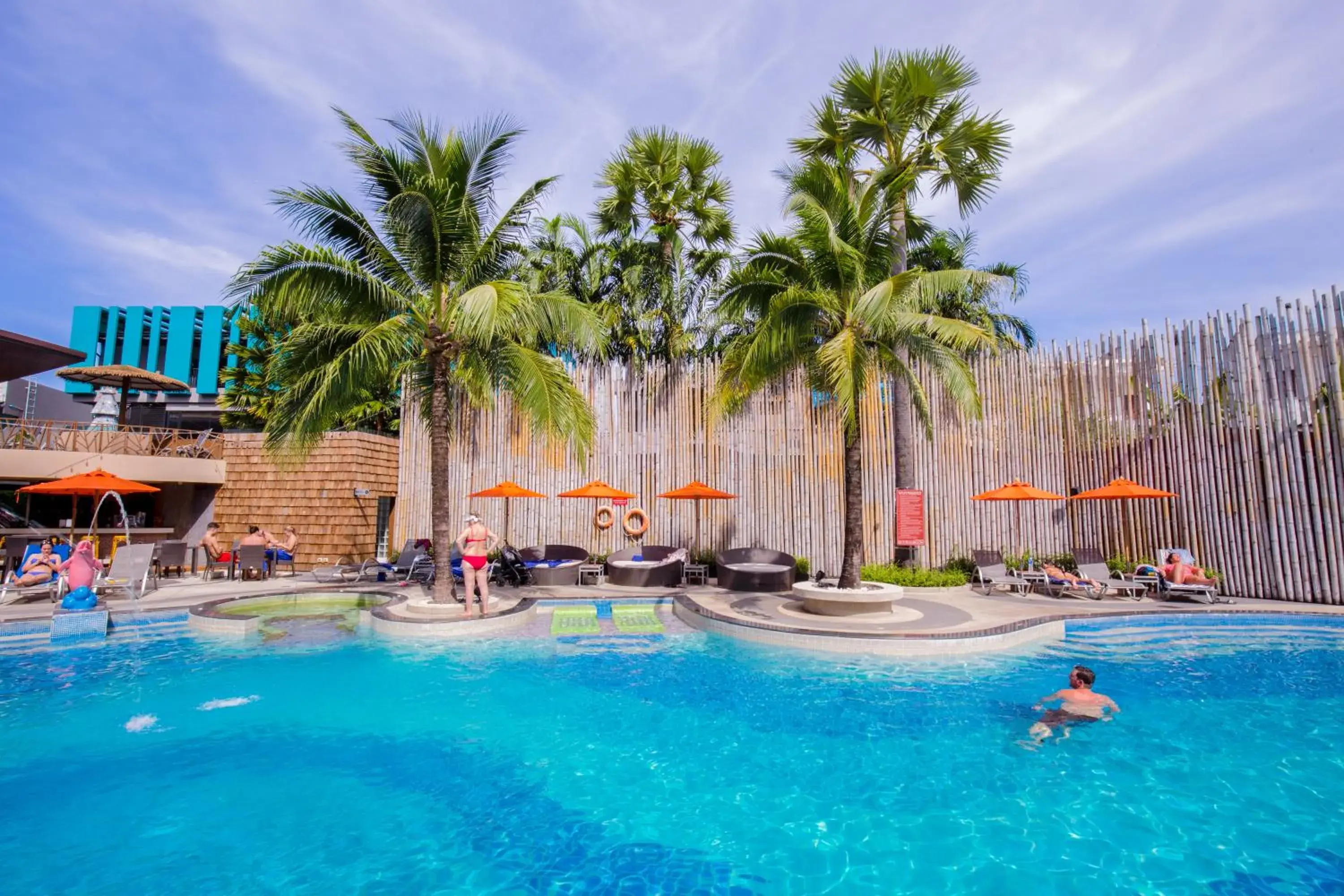 Pool view in The Beach Heights Resort SHA Plus Pool view in The Beach Heights Resort SHA Plus