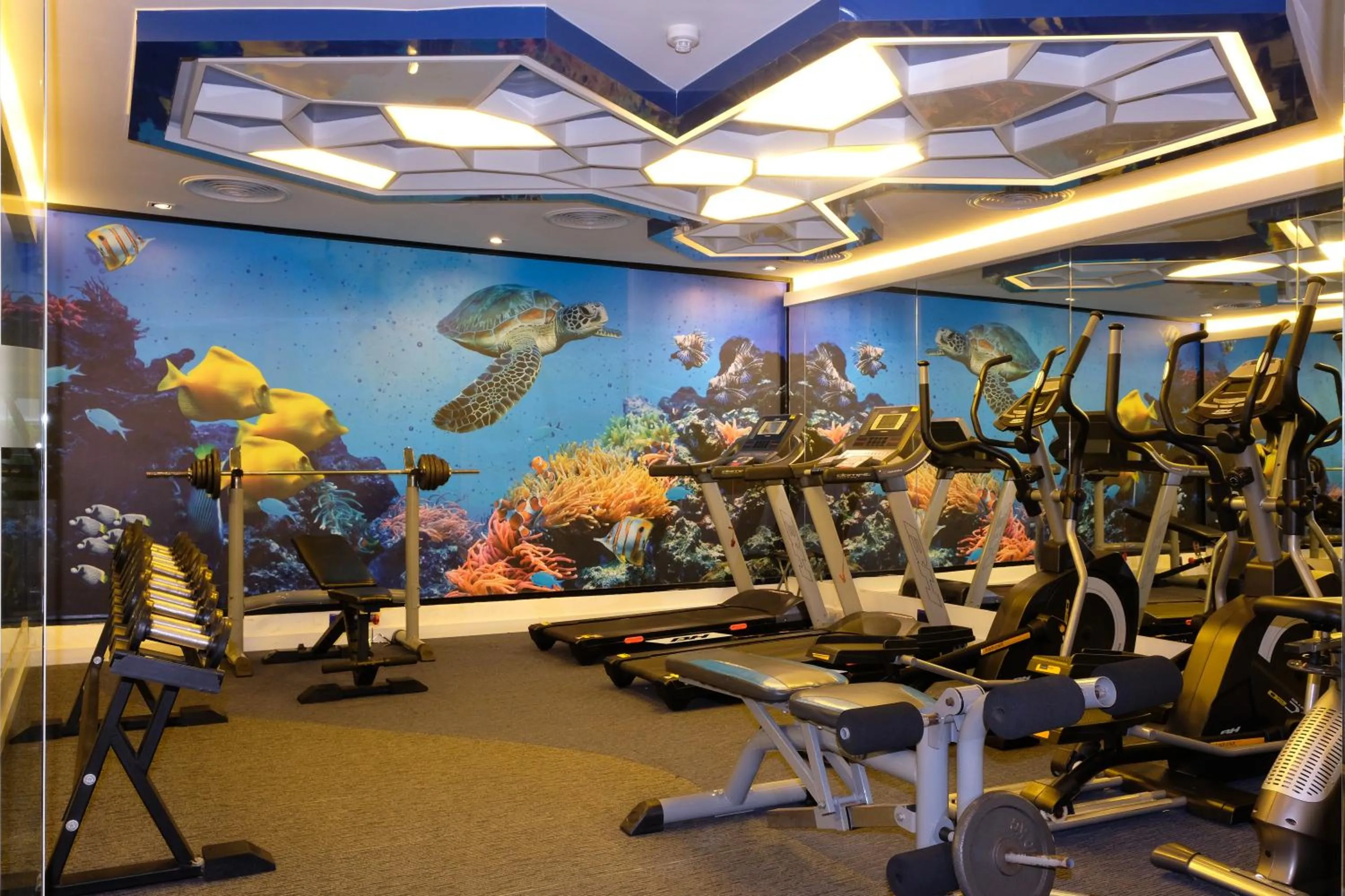 Fitness centre/facilities in The Beach Heights Resort SHA Plus