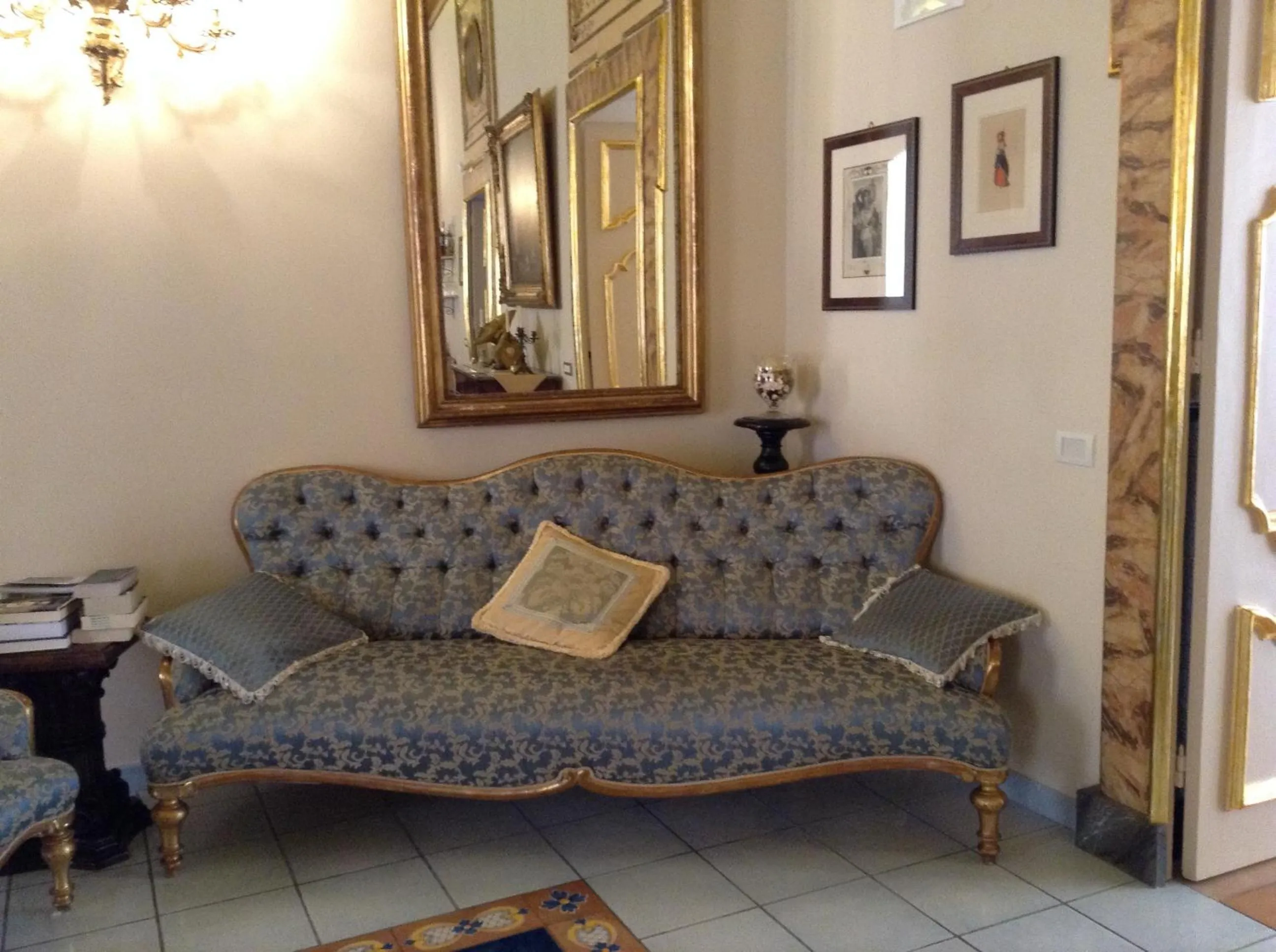 Decorative detail in Hotel Floridiana