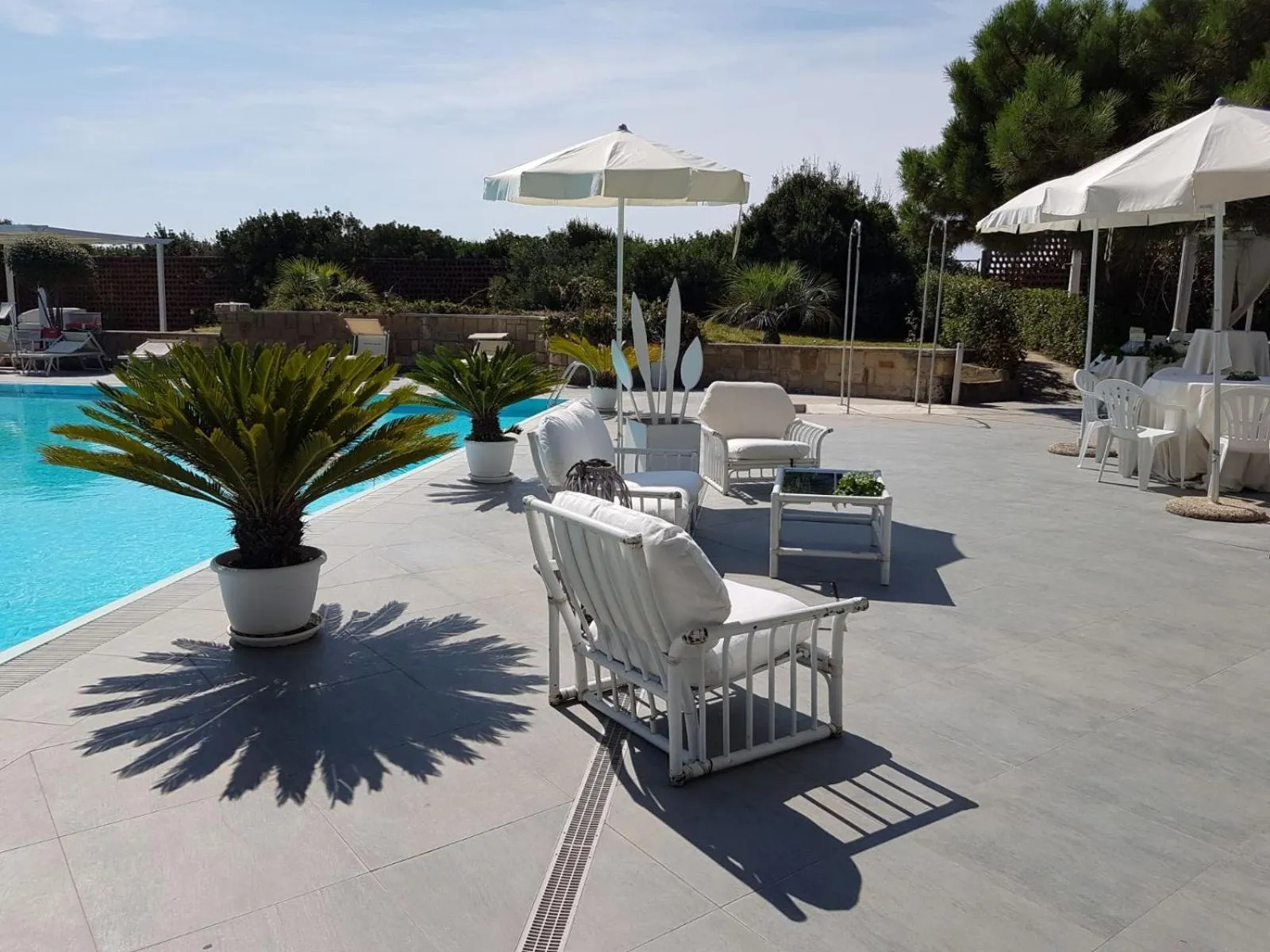 Decorative detail in Domizia Palace Hotel