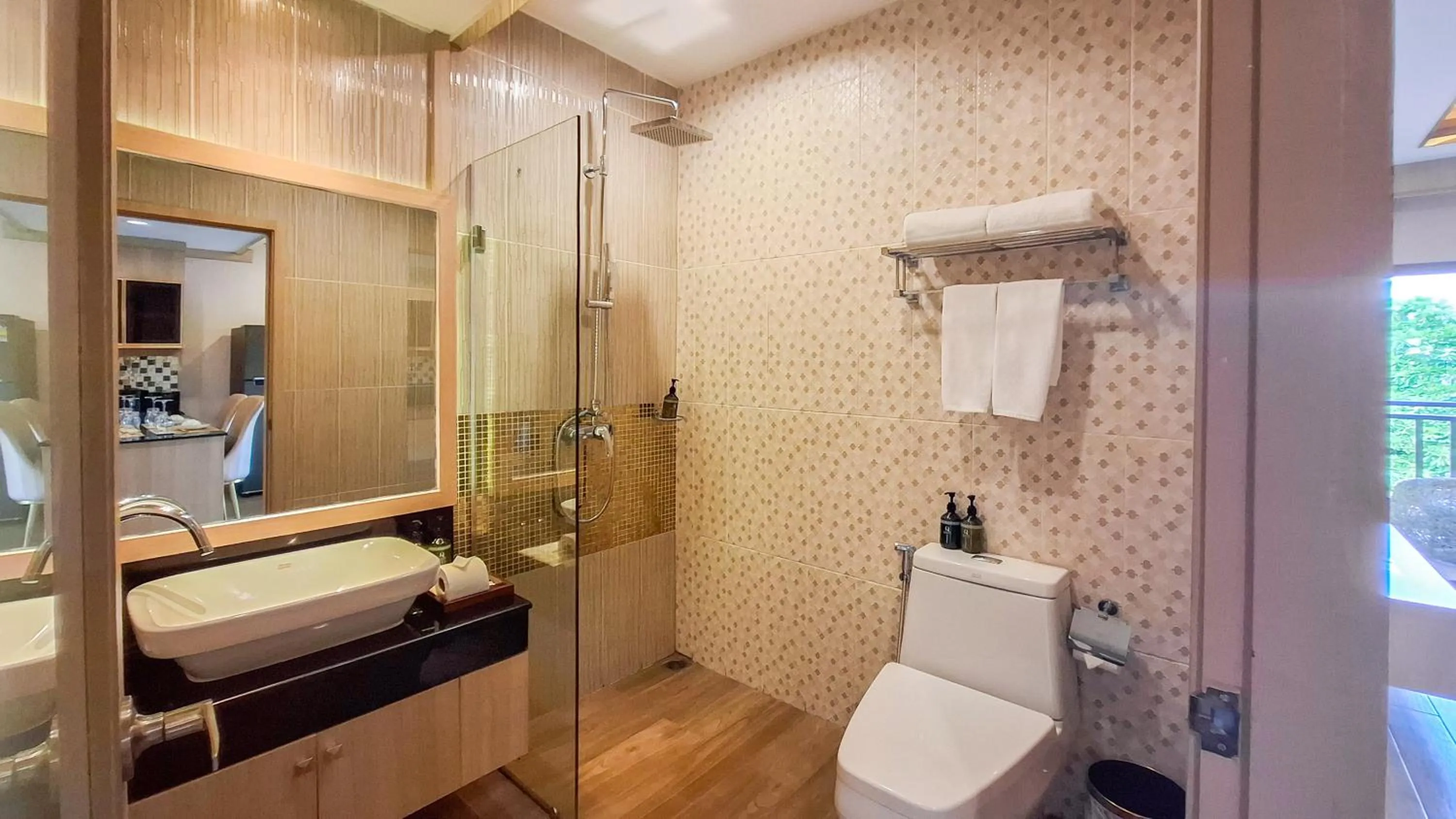 Shower in Quality Beach Resorts and Spa Patong