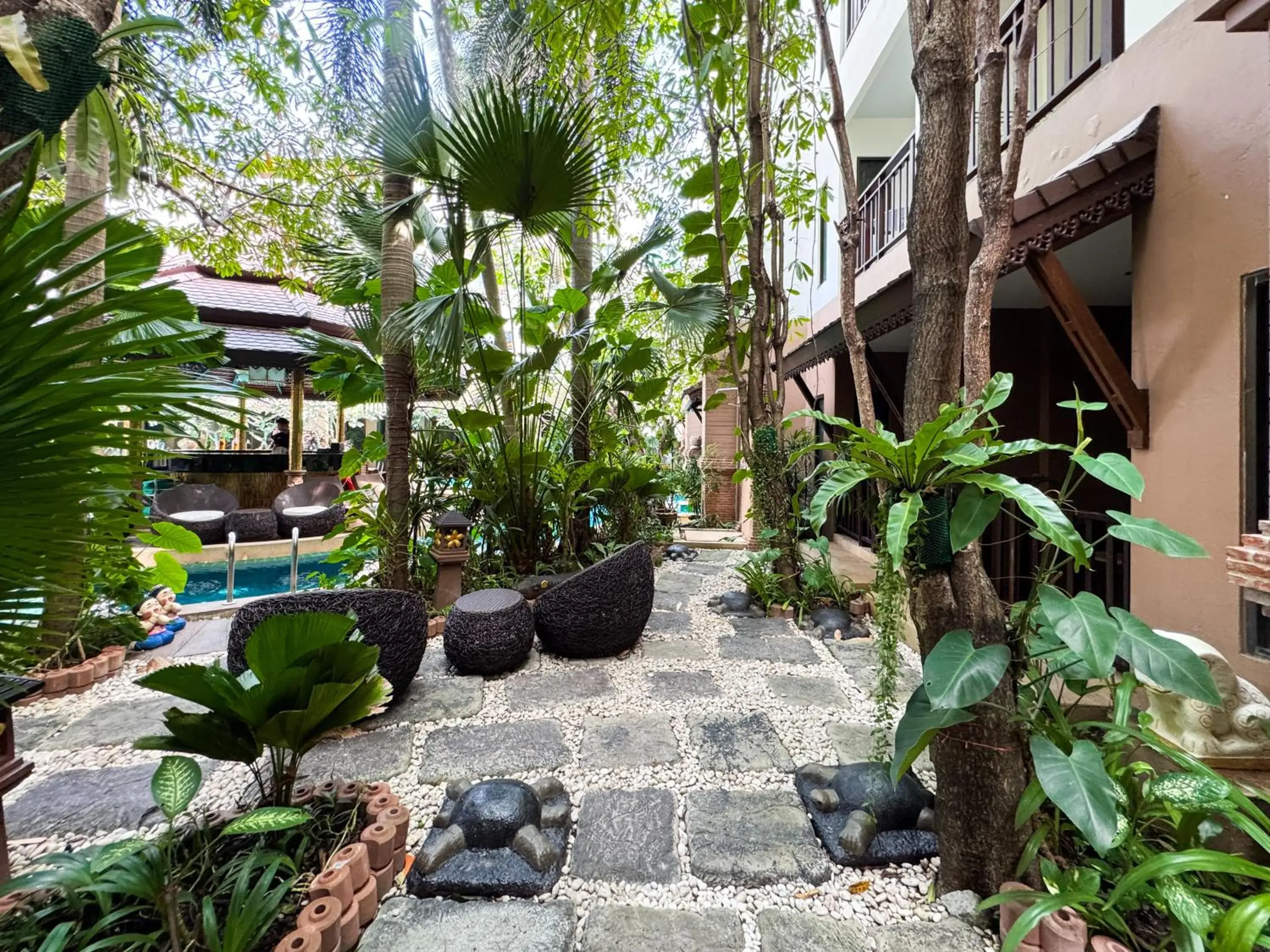 Garden view in Quality Beach Resorts and Spa Patong Garden view in Quality Beach Resorts and Spa Patong
