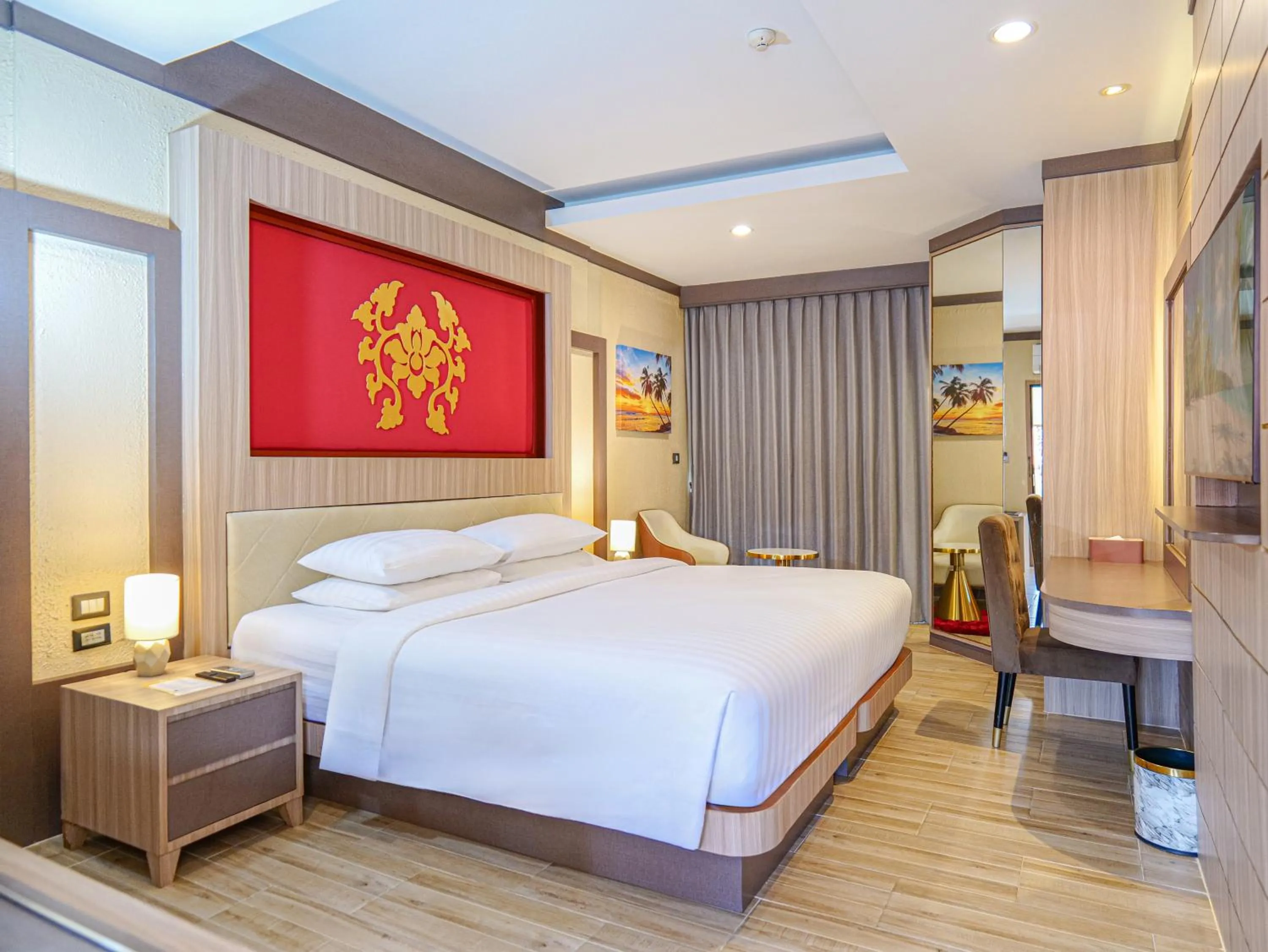 Bed in Quality Beach Resorts and Spa Patong