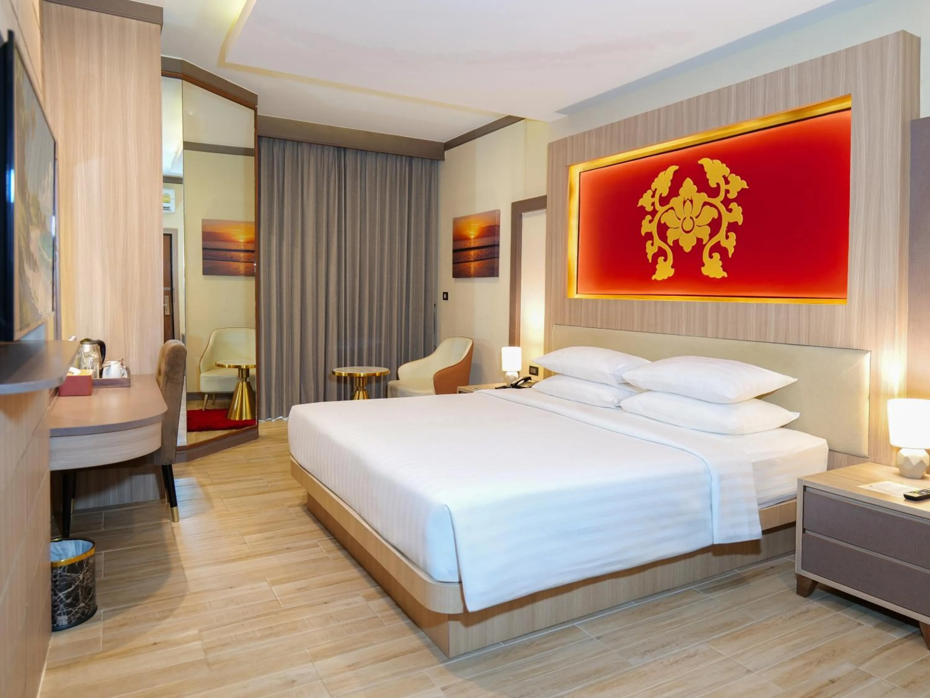 Bed in Quality Beach Resorts and Spa Patong