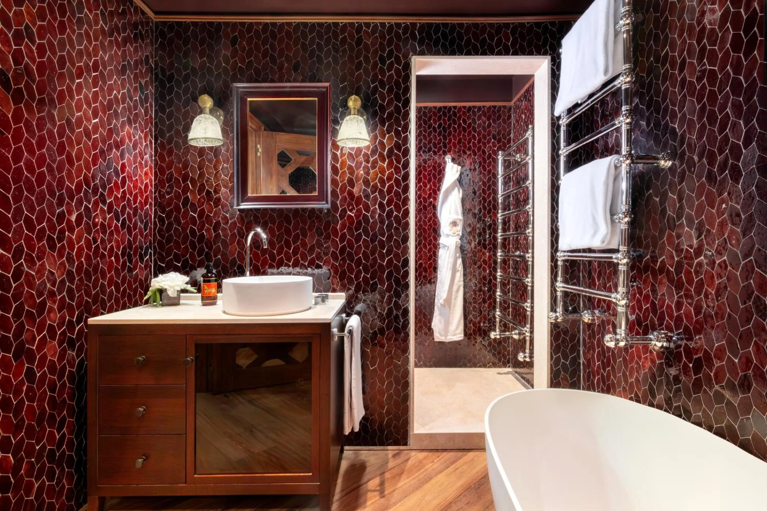 Shower in The James Suite Hotel Firenze 1564 - Small Luxury Hotels of the World