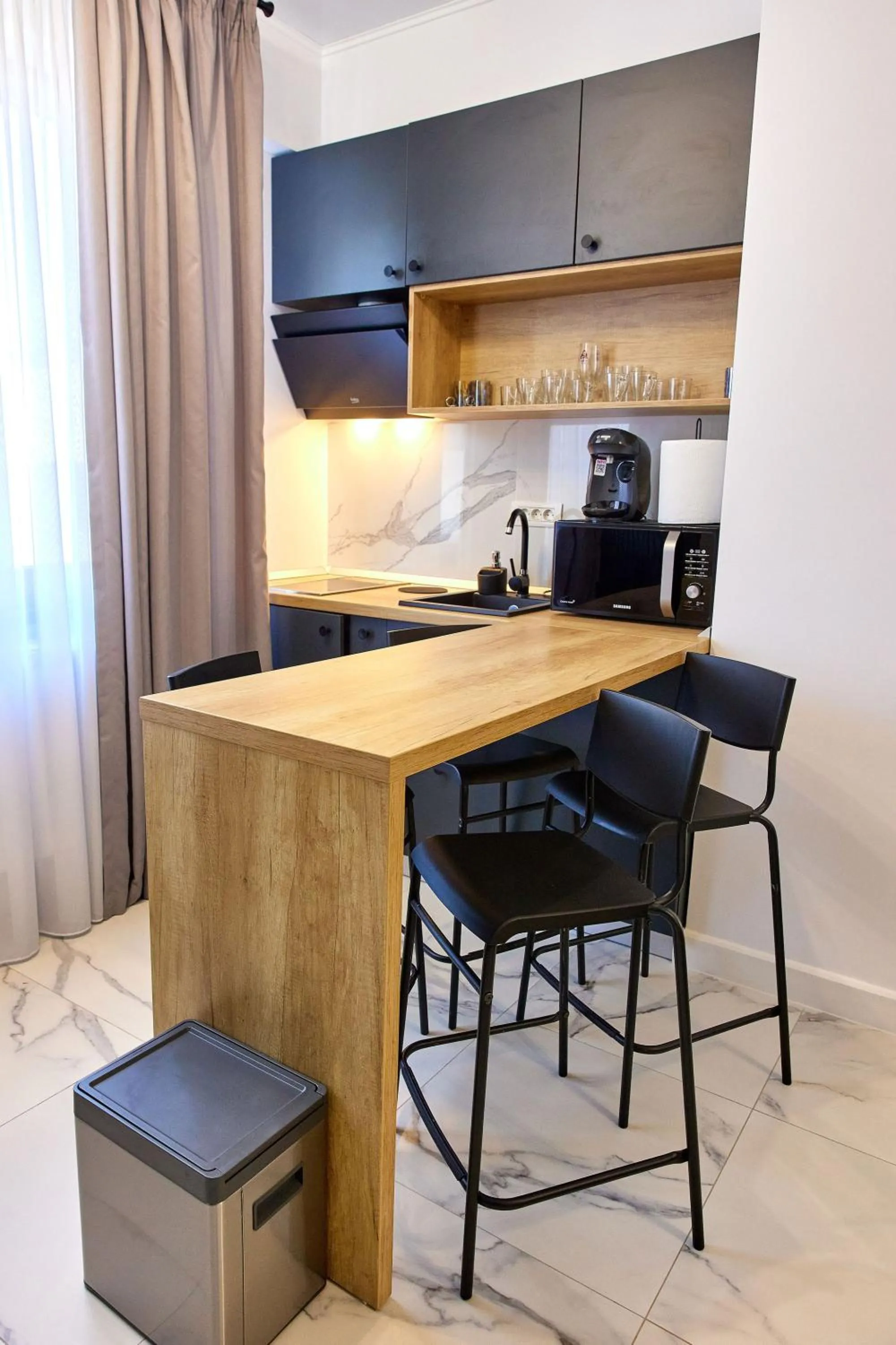 Kitchen or kitchenette in Apartamente by R S