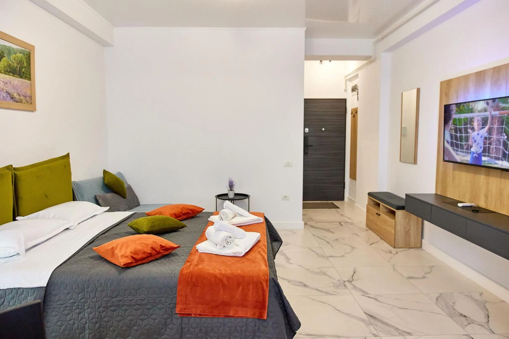 Bed in Apartamente by R S