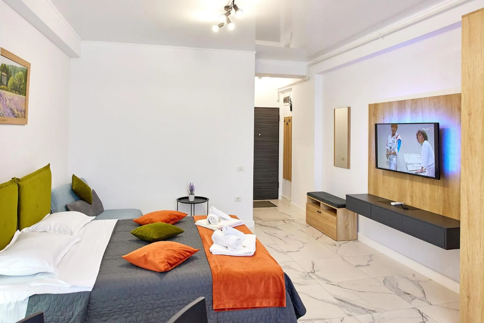 Bed in Apartamente by R S