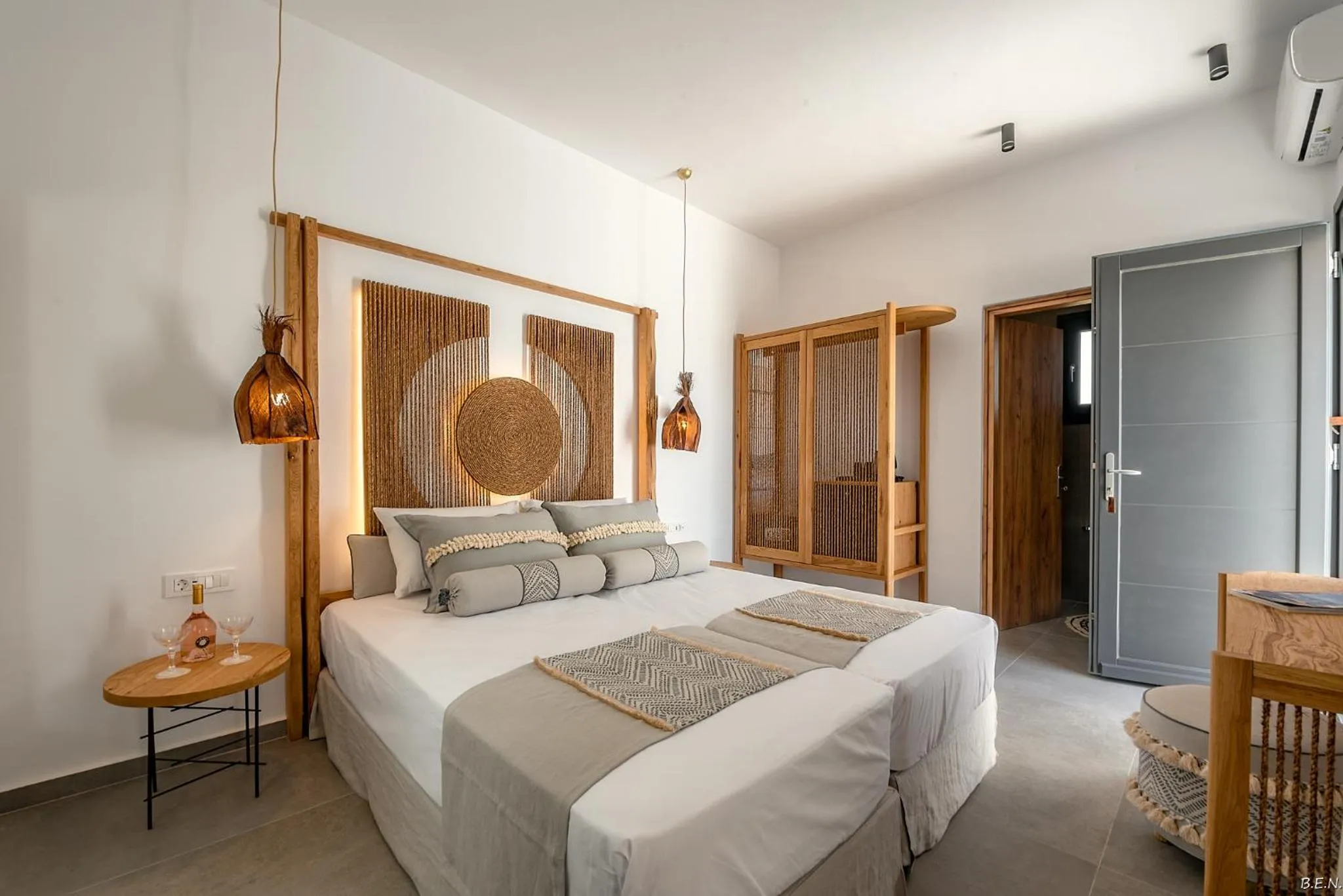 Bed in Le Palme Mykonos