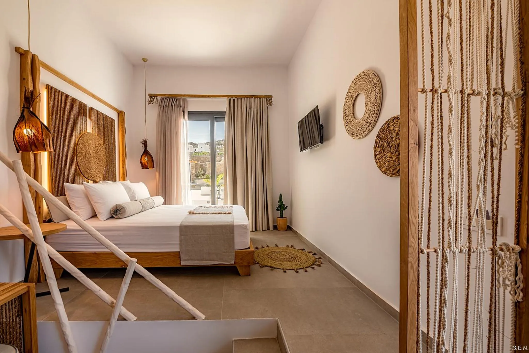 Bed in Le Palme Mykonos