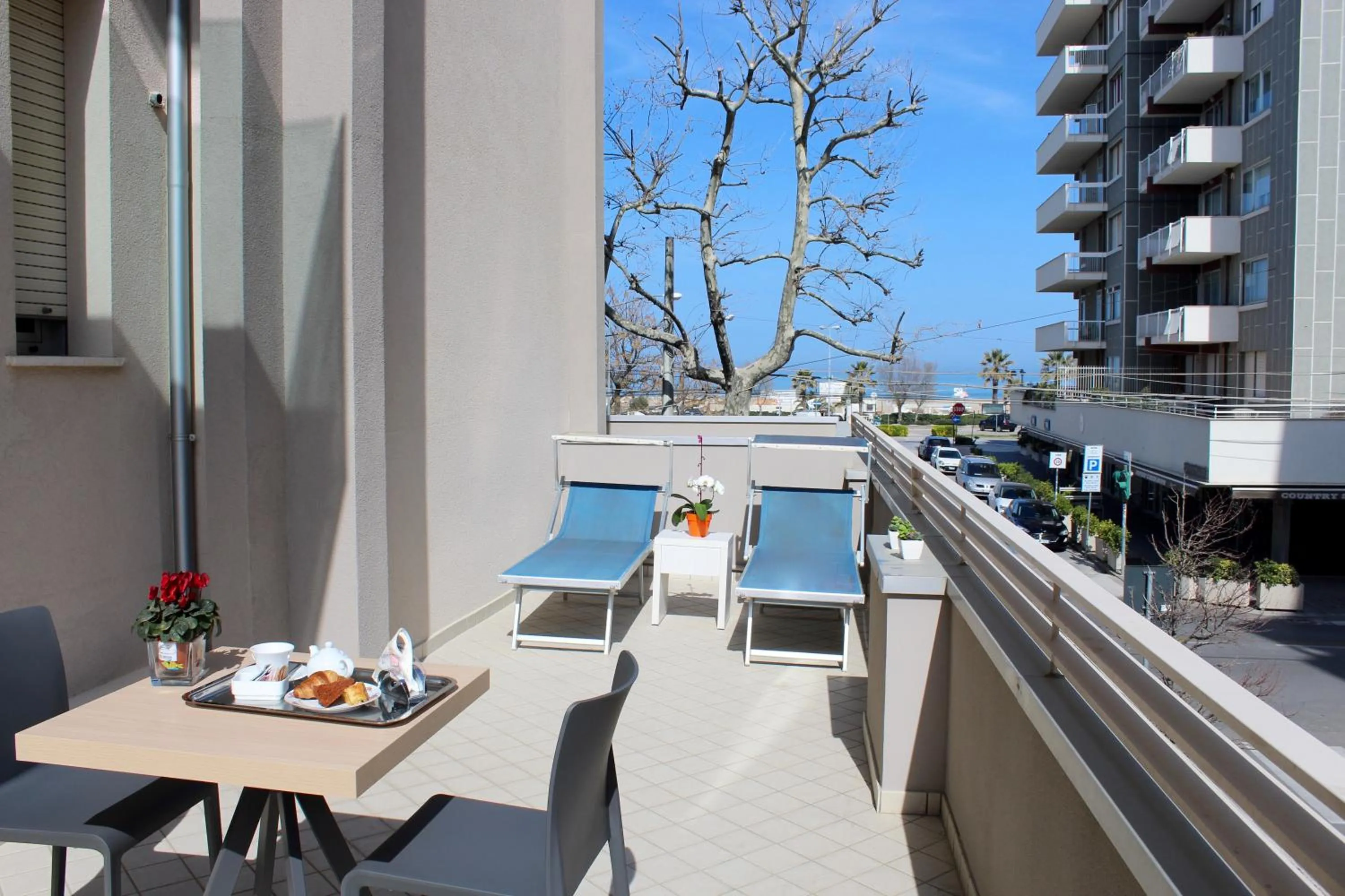 Balcony/Terrace in Hotel Fedora Rimini