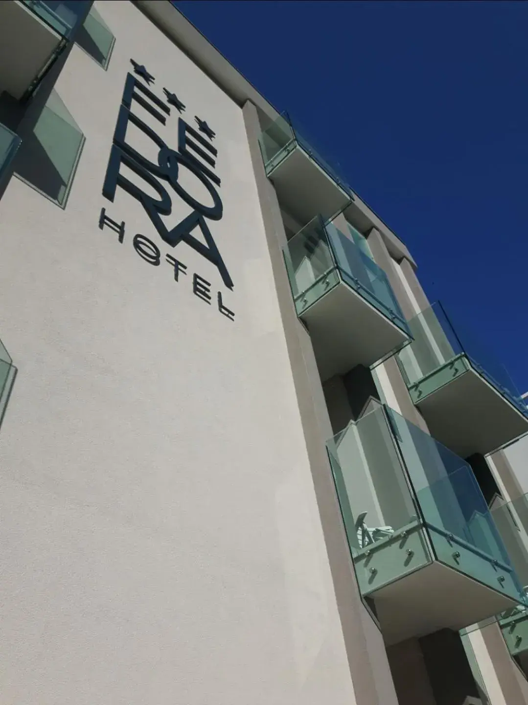 Property building in Hotel Fedora Rimini Property building in Hotel Fedora Rimini