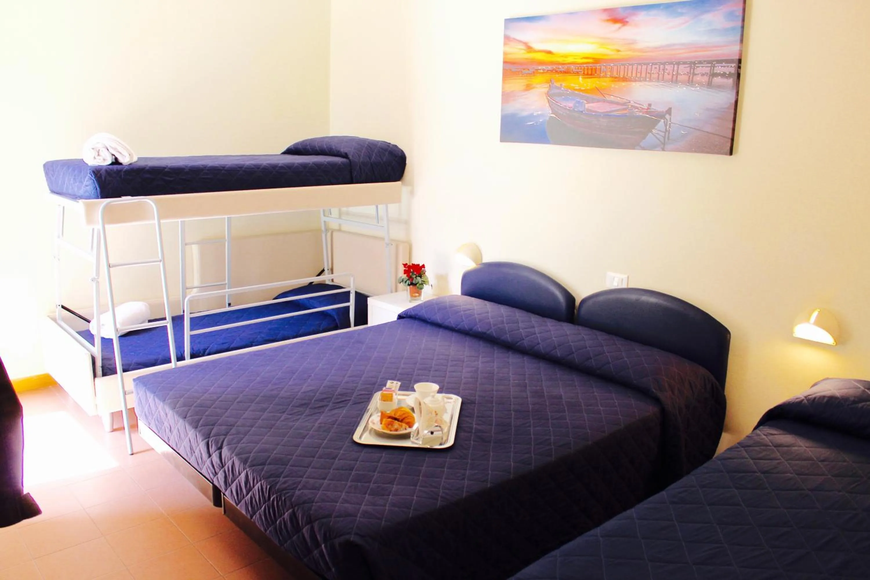 Bedroom, Bed in Hotel Fedora Rimini