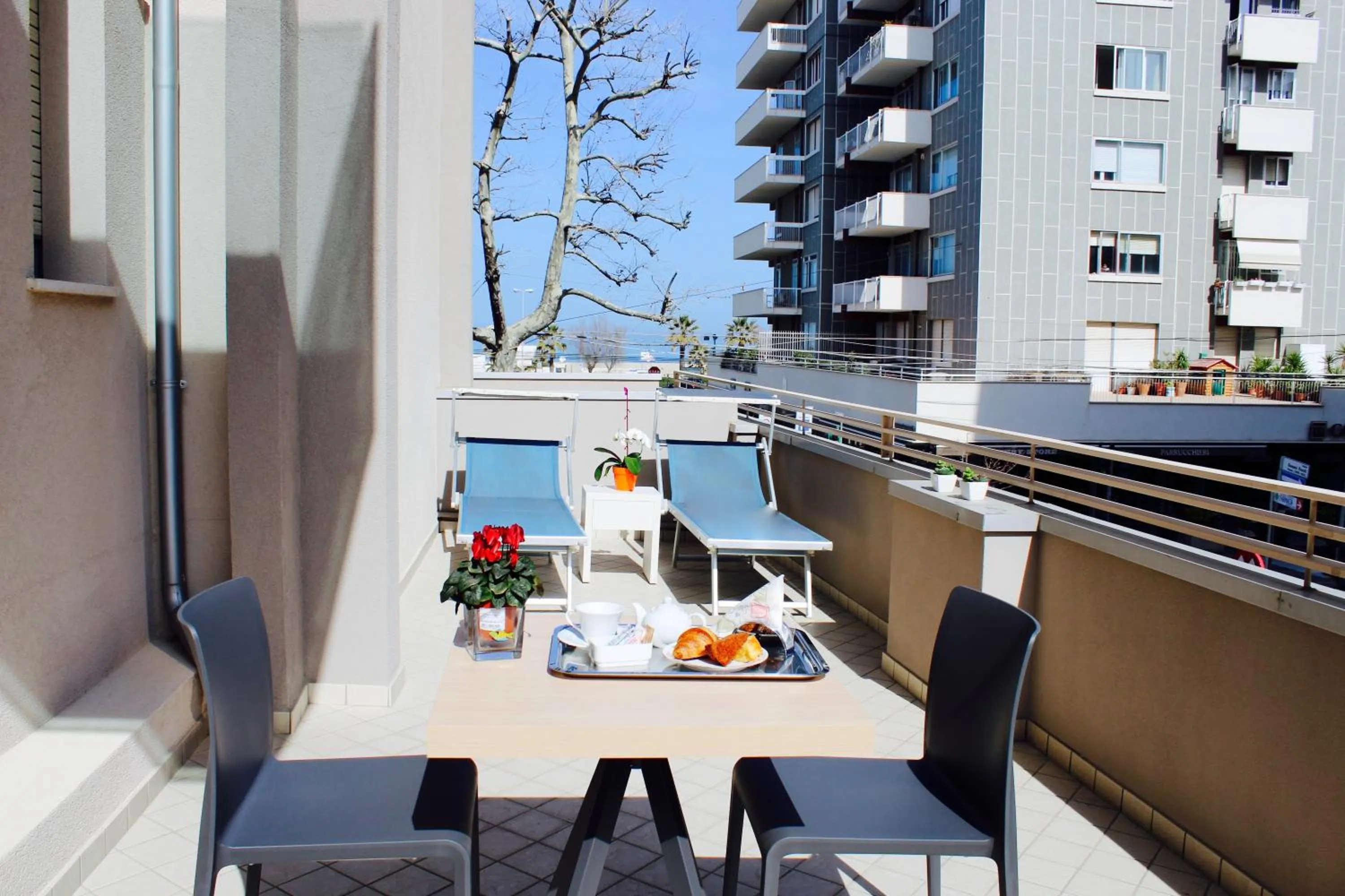 Balcony/Terrace in Hotel Fedora Rimini