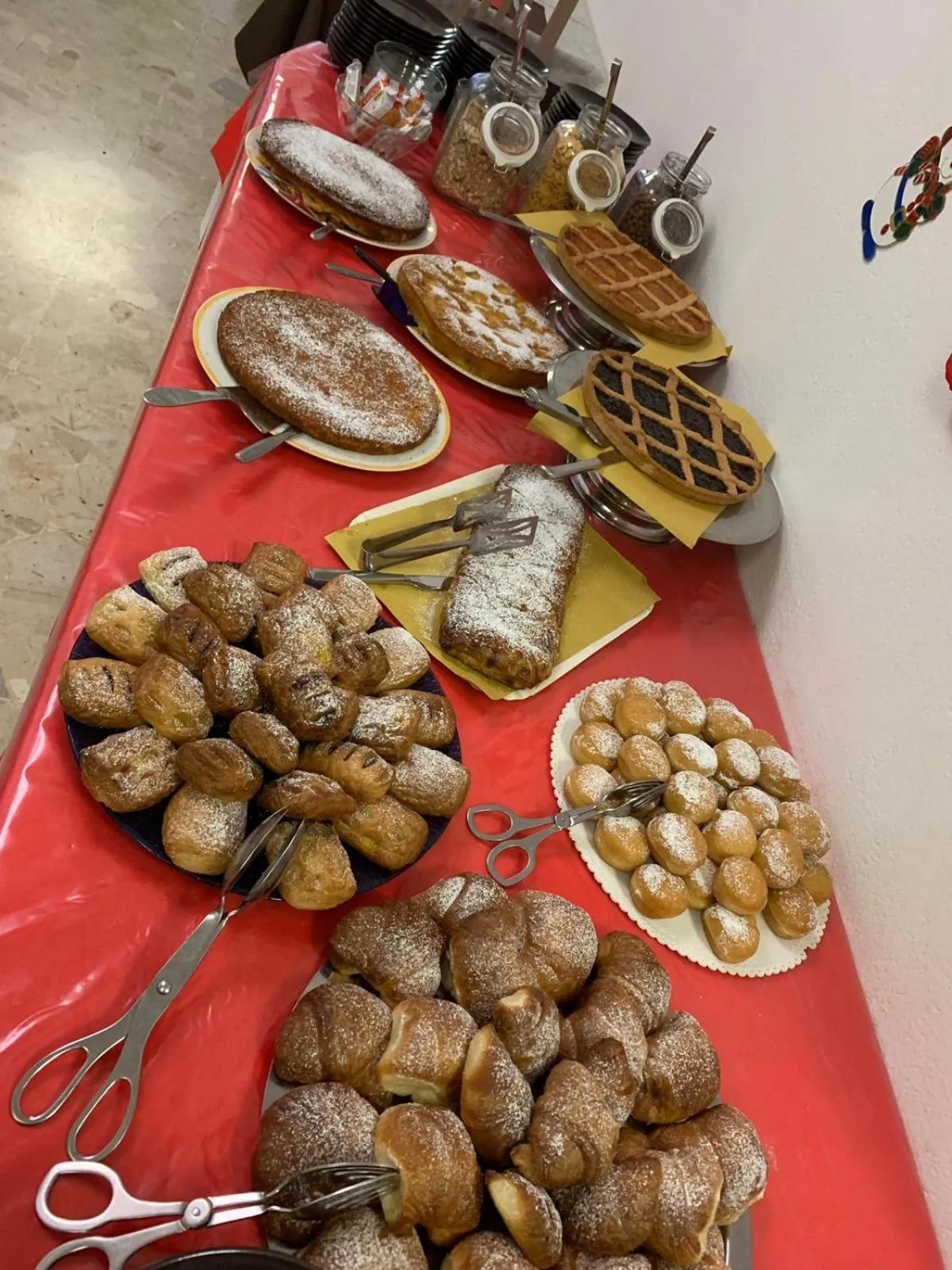 Continental breakfast in Hotel Fedora Rimini