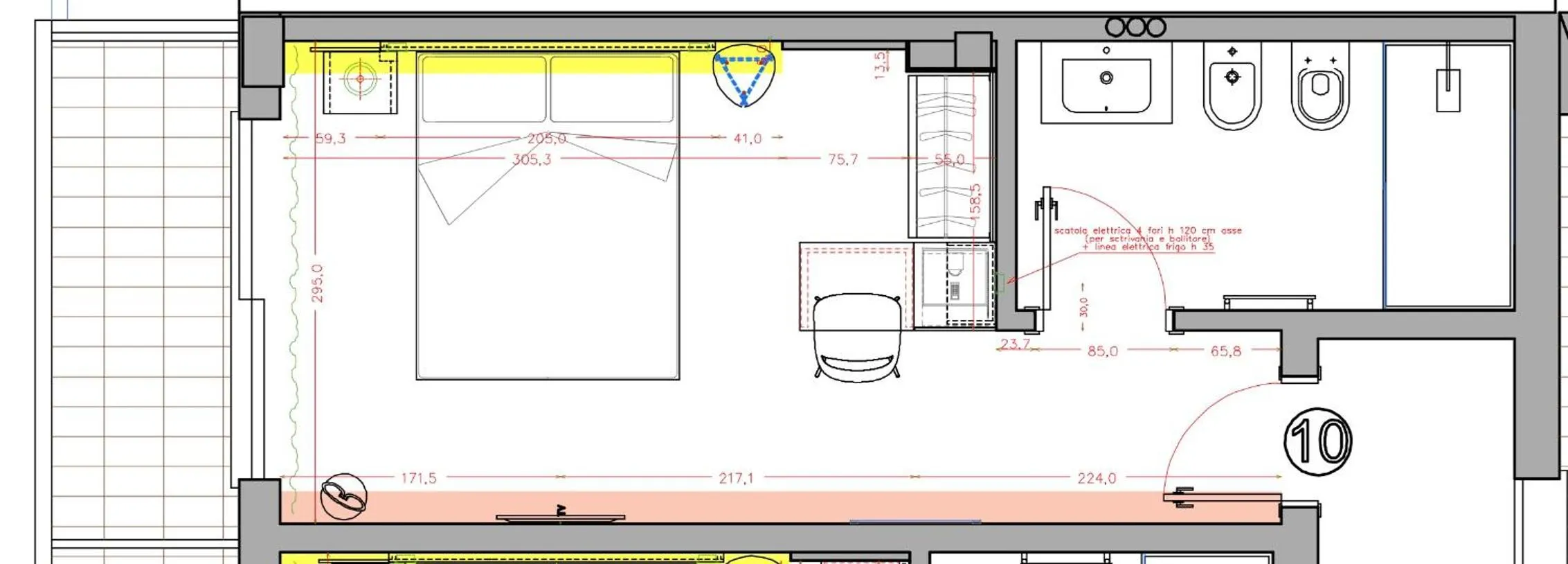 Floor plan in Alla Pergola