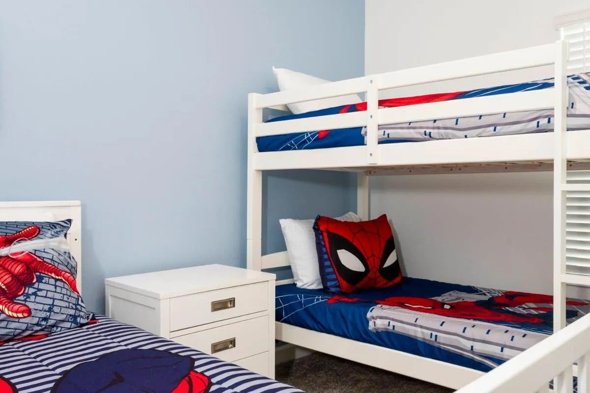 Bed in Gorgeous 5 Bd w/ Pool Close to Disney @ Champions Gate 948