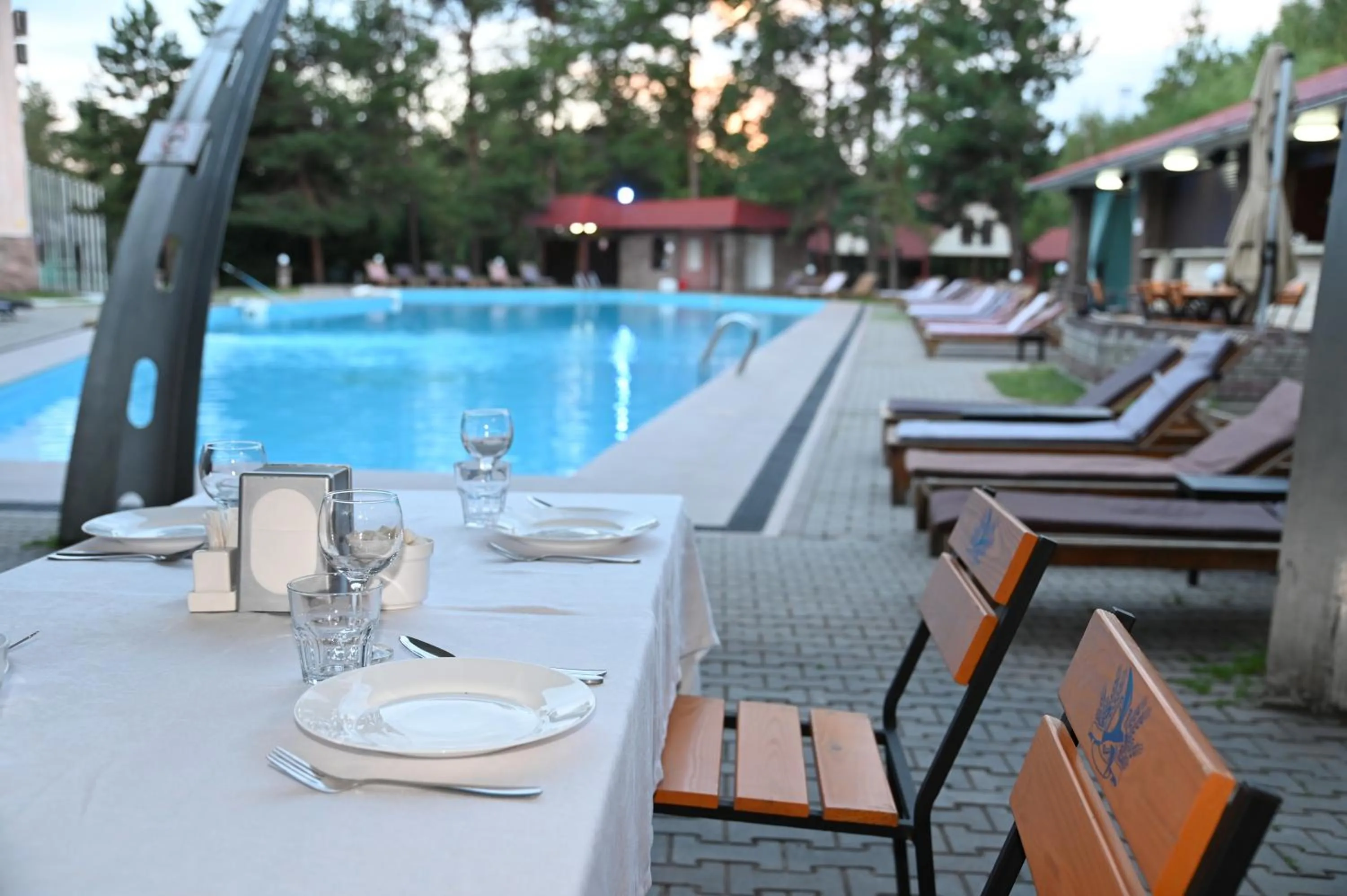 Dining area in Olympica Hotel