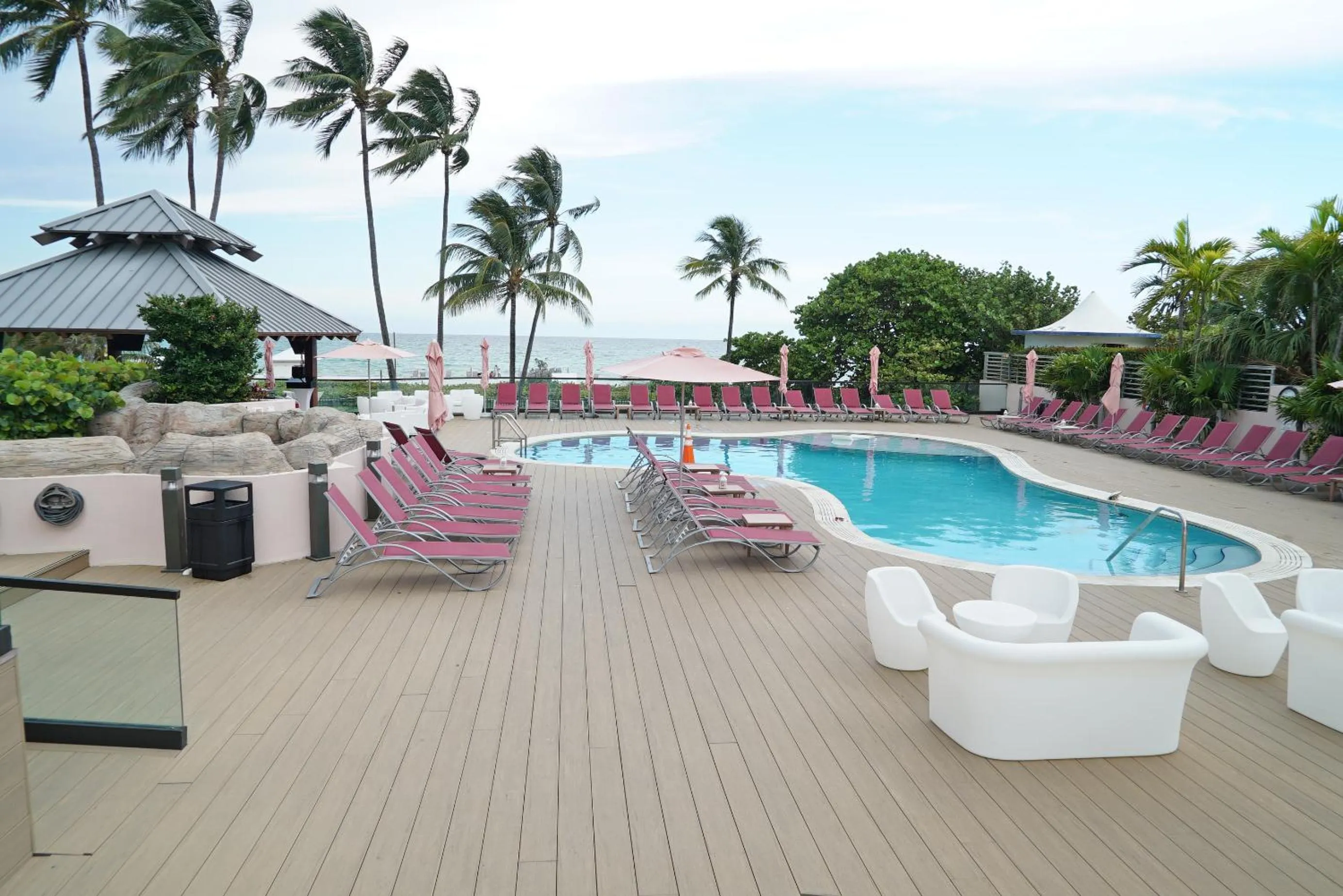 Swimming pool in Deluxe Apartments by South Florida Vacations