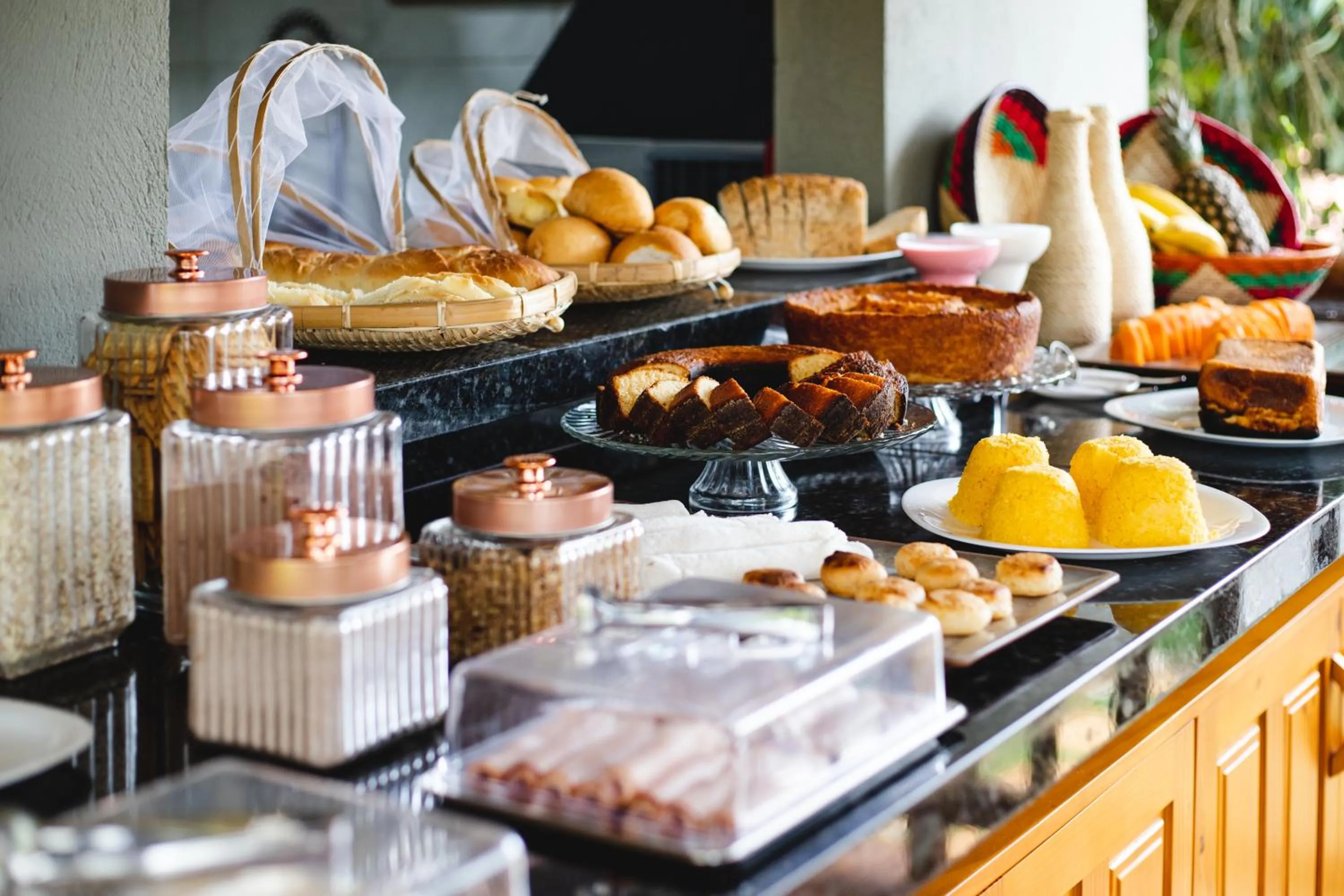 Breakfast in UNKUÉ POUSADA FLATS