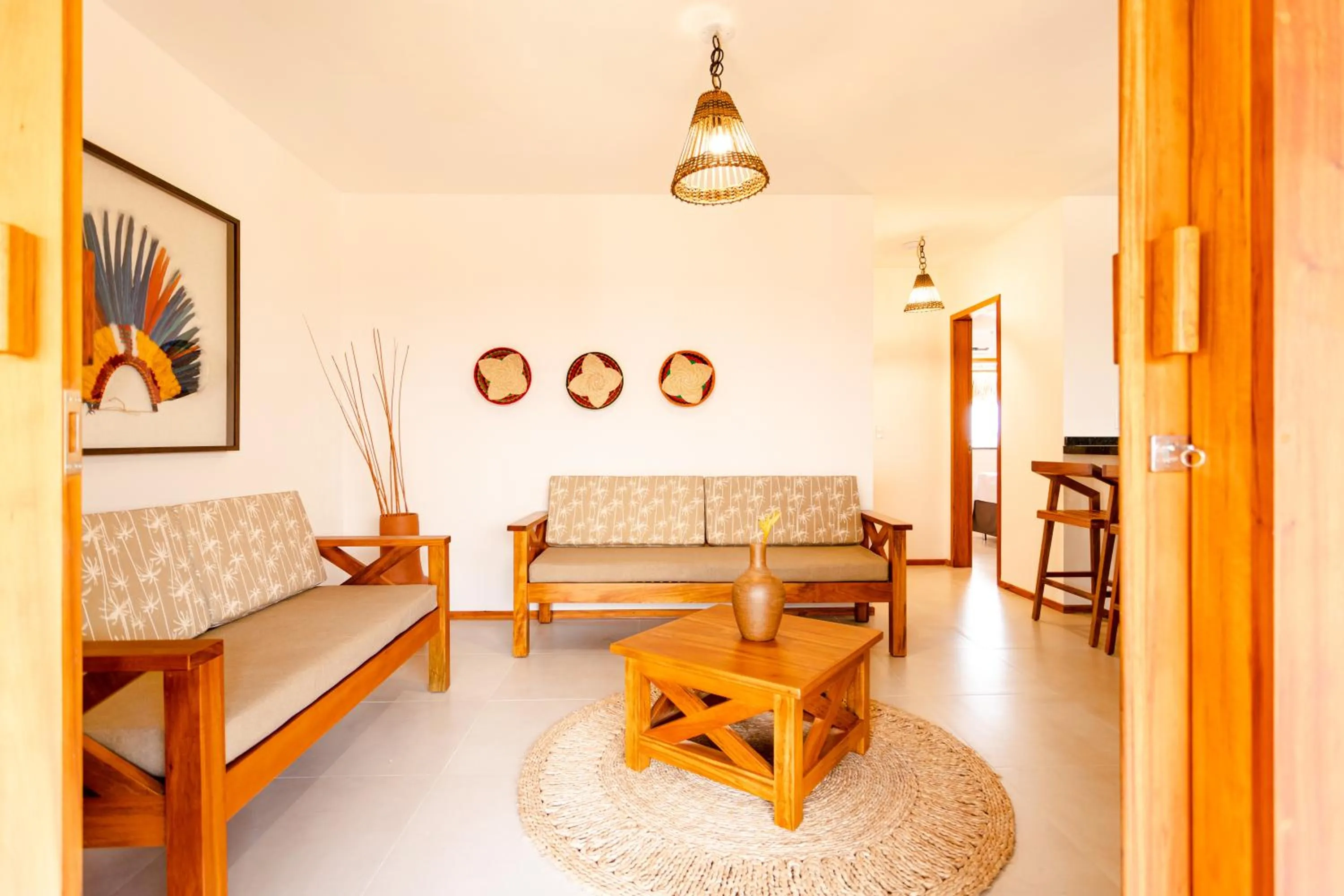 Seating area in UNKUÉ POUSADA FLATS