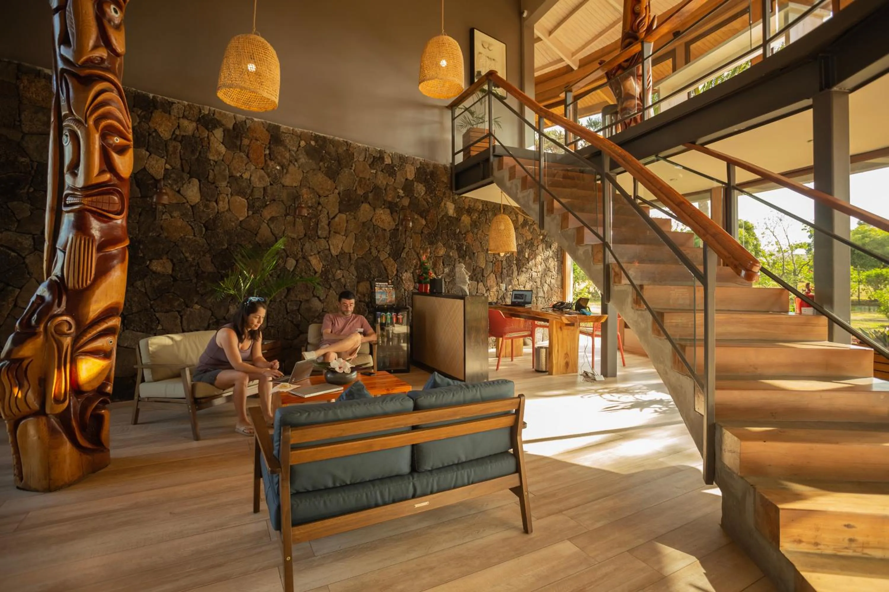 Seating area in Hotel Ohana Rapa Nui