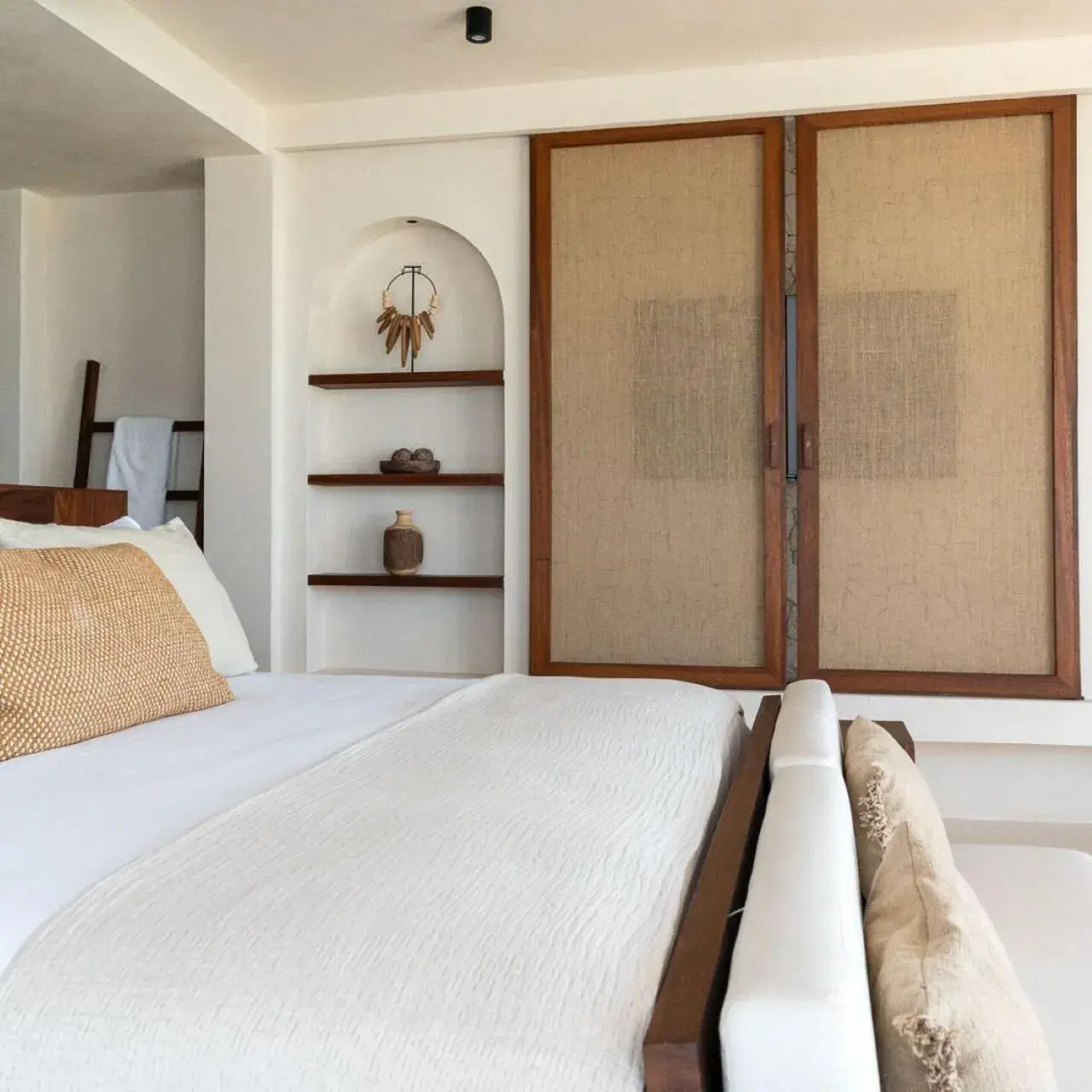 Bed in Hotel Boutique Casa Muuch Holbox Bed in Hotel Boutique Casa Muuch Holbox
