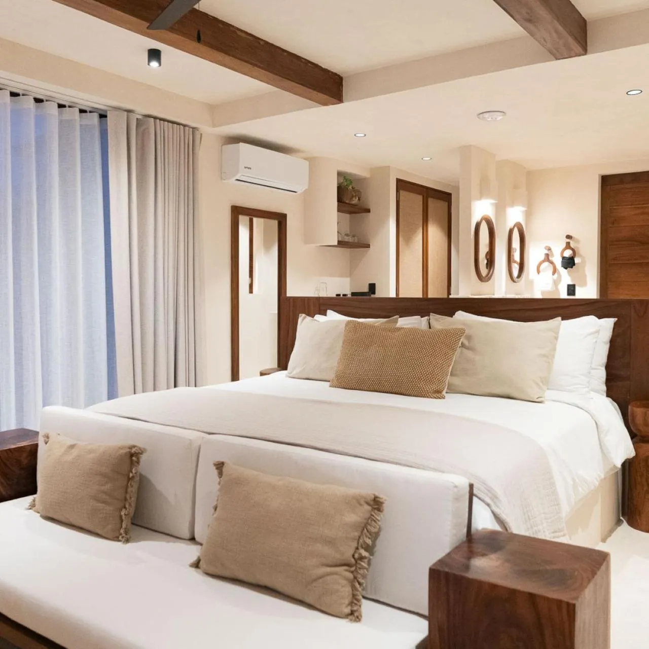 Bedroom, Bed in Hotel Boutique Casa Muuch Holbox