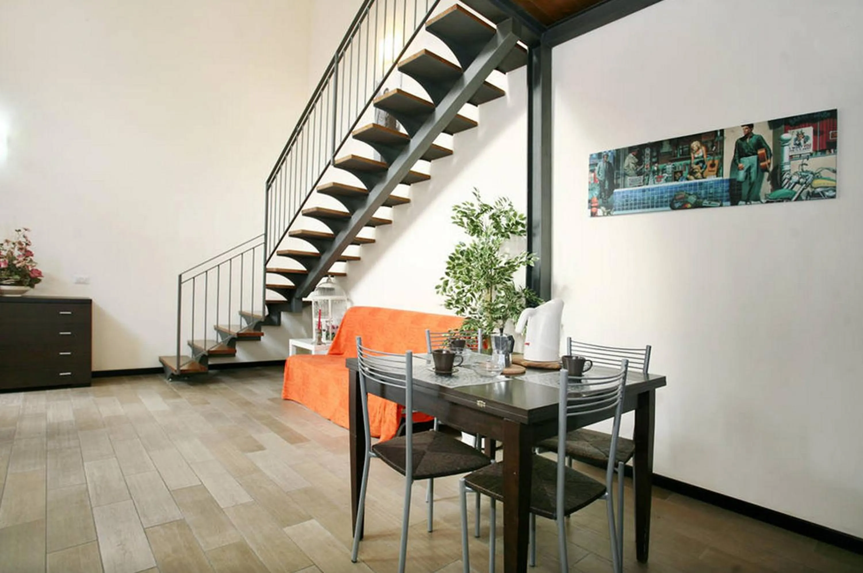 Living room in Argentiere Room Apartments