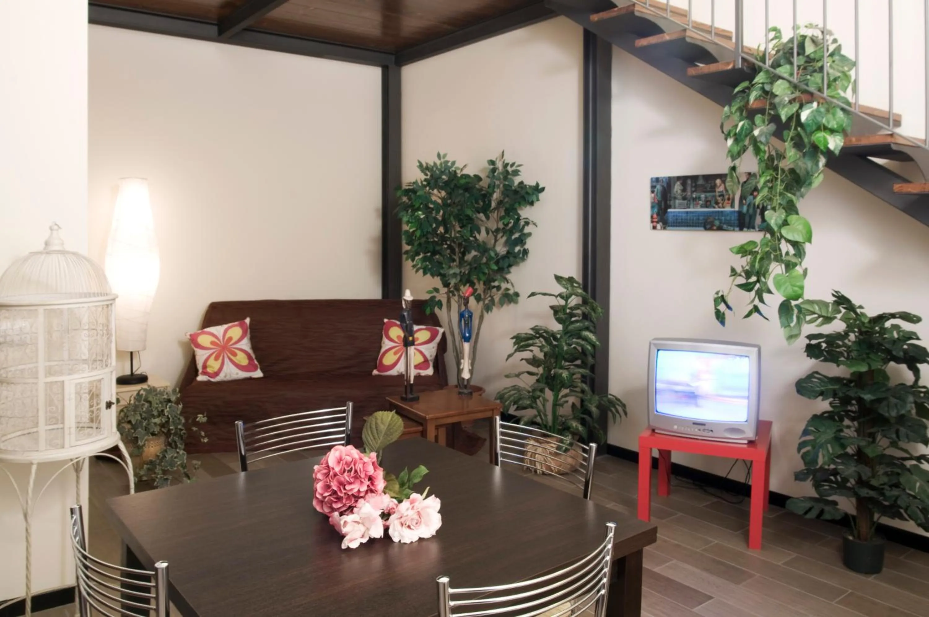 Living room in Argentiere Room Apartments