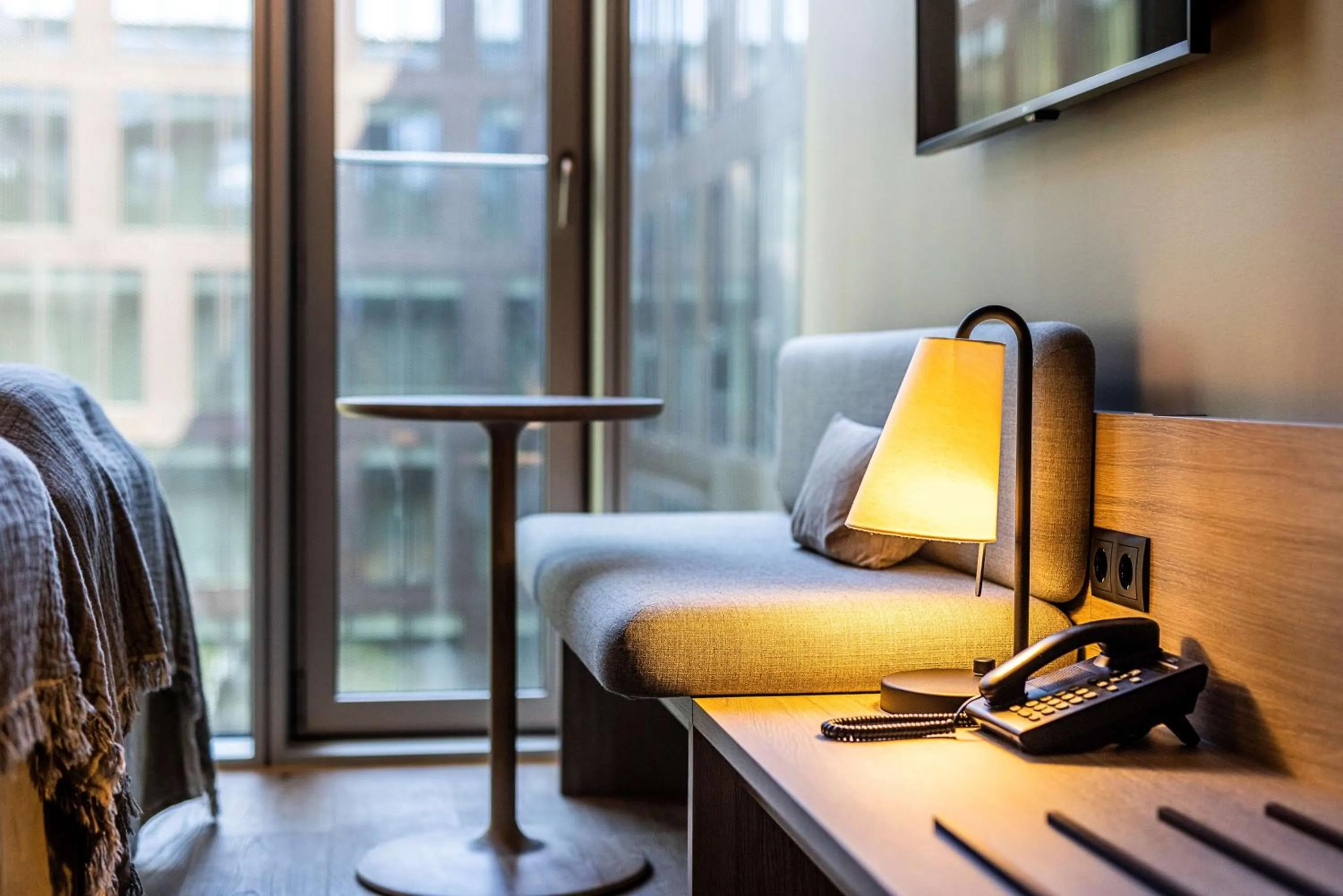 Bedroom, Bed in Scandic Spectrum