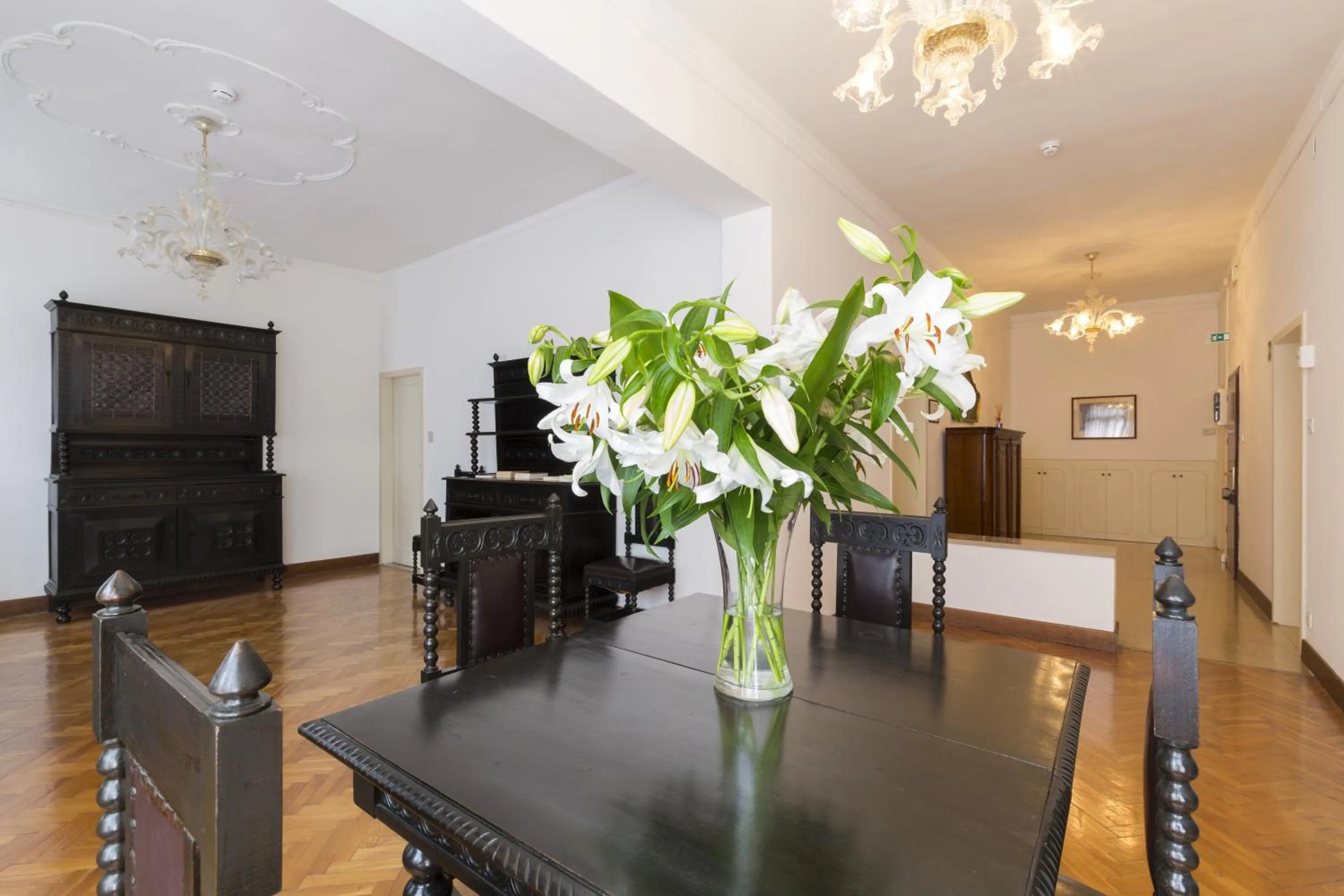 Communal lounge/ TV room in Palazzo Guardi