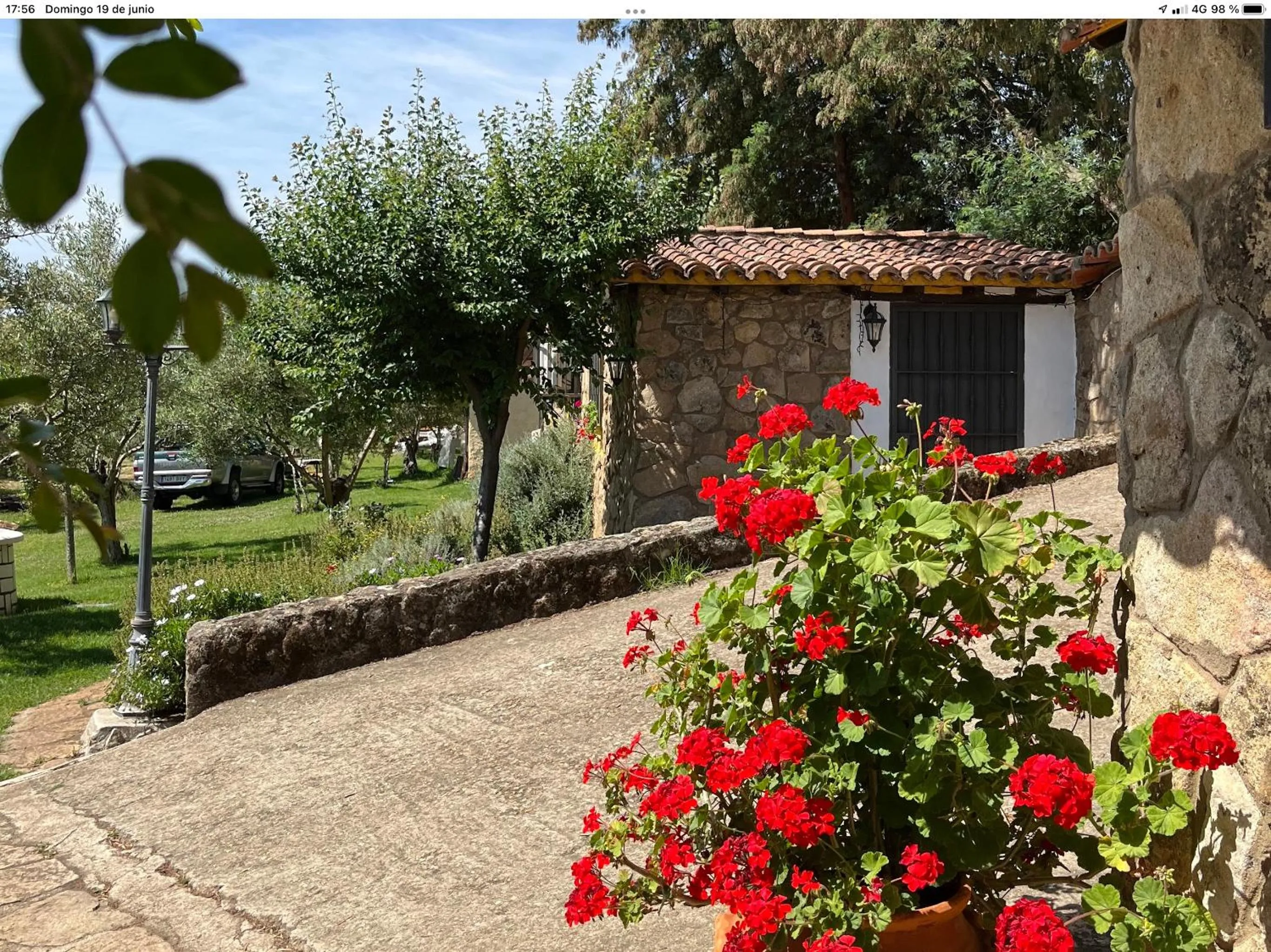 Garden view in Finca Vergel
