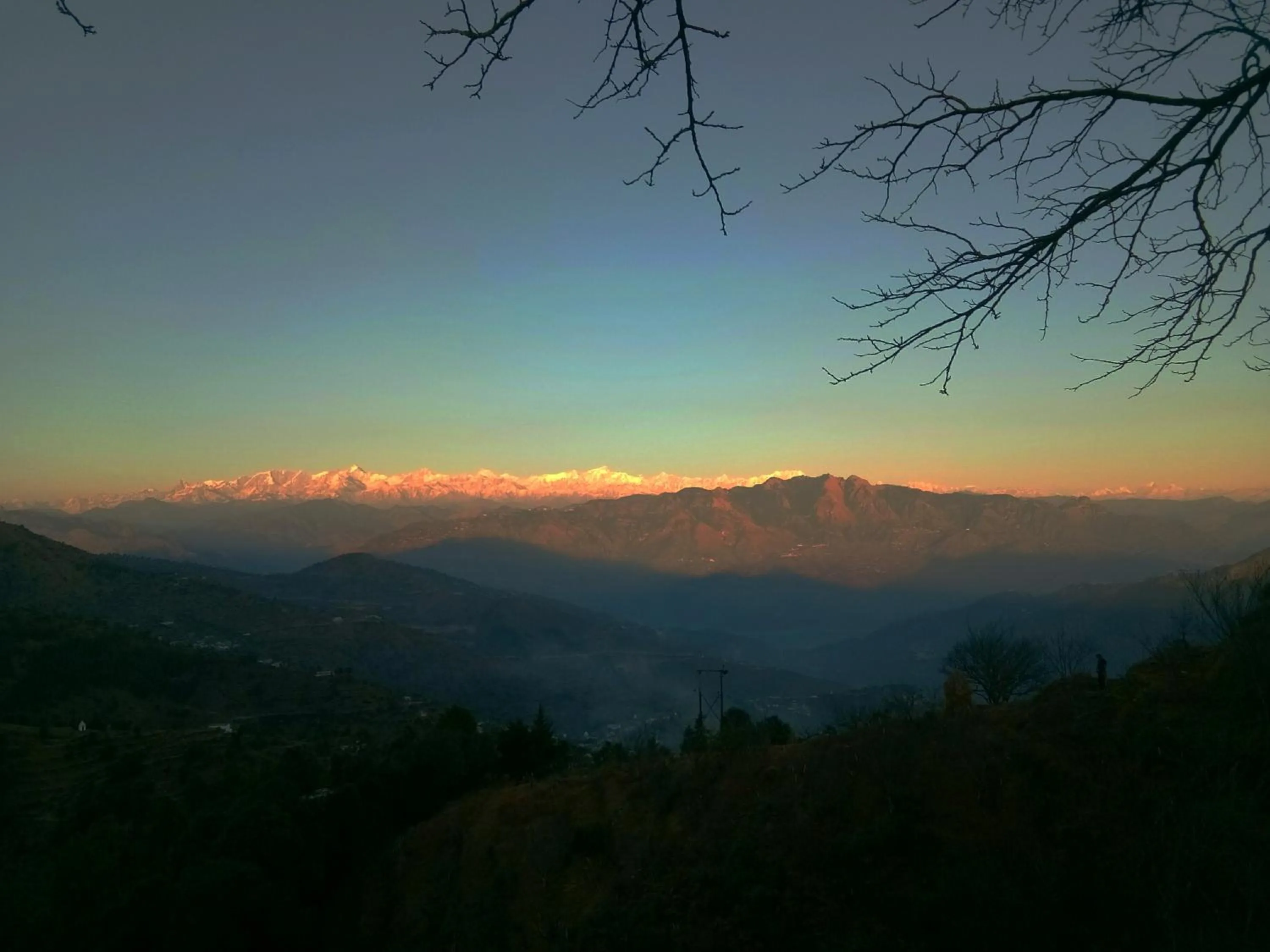 Sunset in IN APPLE ESTATE KANATAL - Himalayan View Resort with Courteous Staff