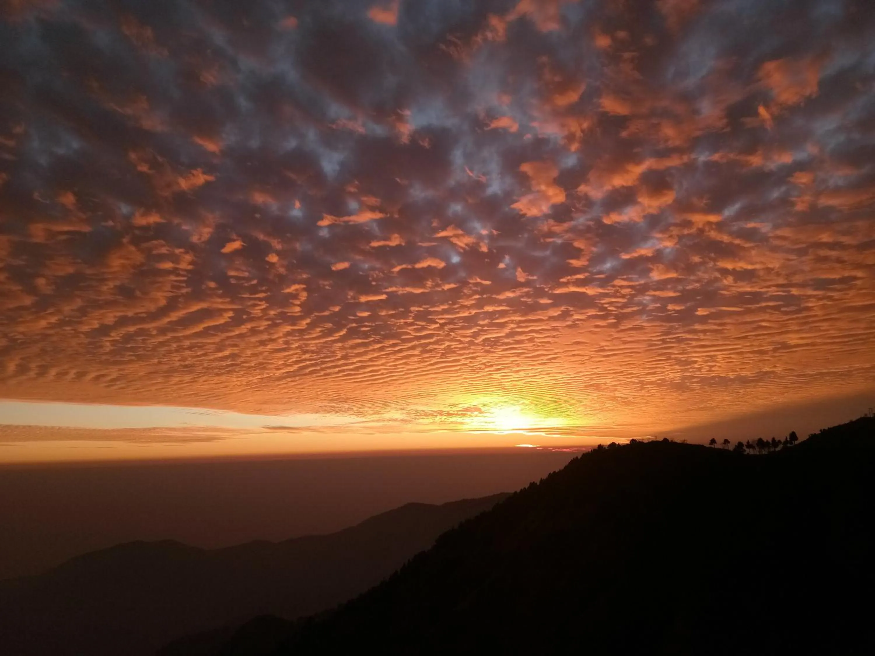 Sunrise in IN APPLE ESTATE KANATAL - Himalayan View Resort with Courteous Staff