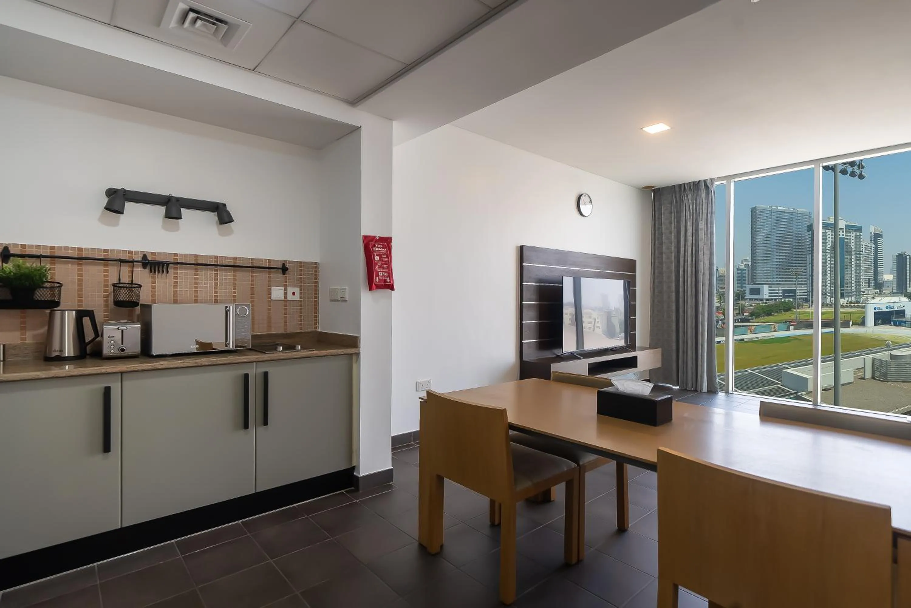 Living room in Emirates Sports Hotel, Dubai Sports City