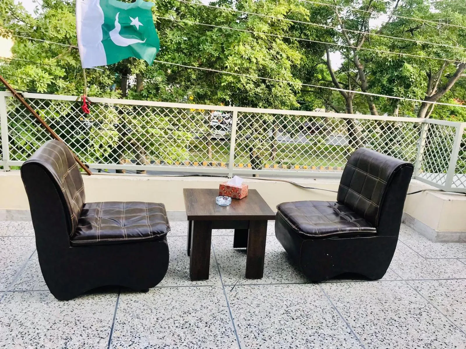 Patio in Hotel Rose Inn Lahore
