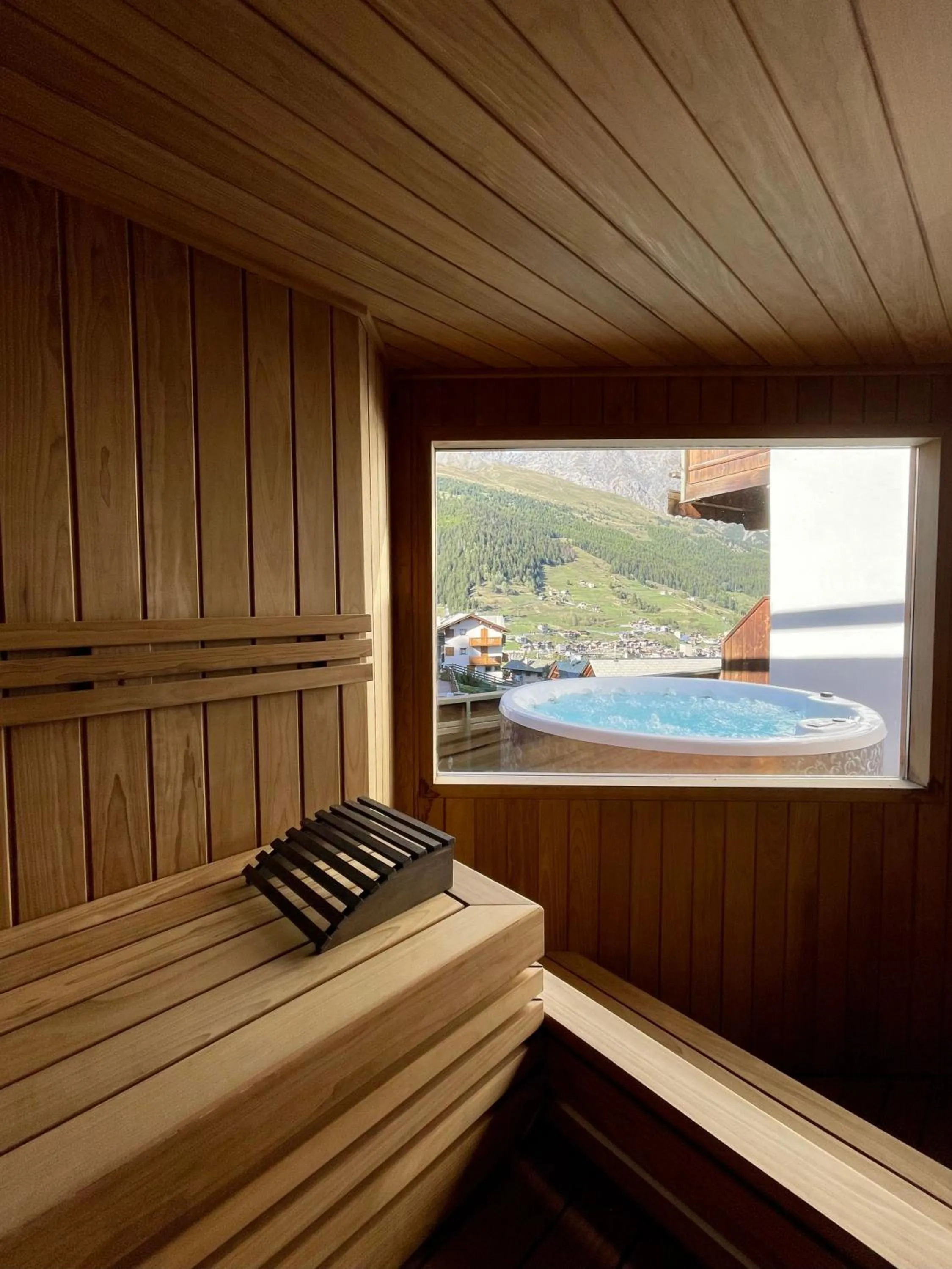 Sauna in Hotel San Carlo, tra Bormio e Livigno