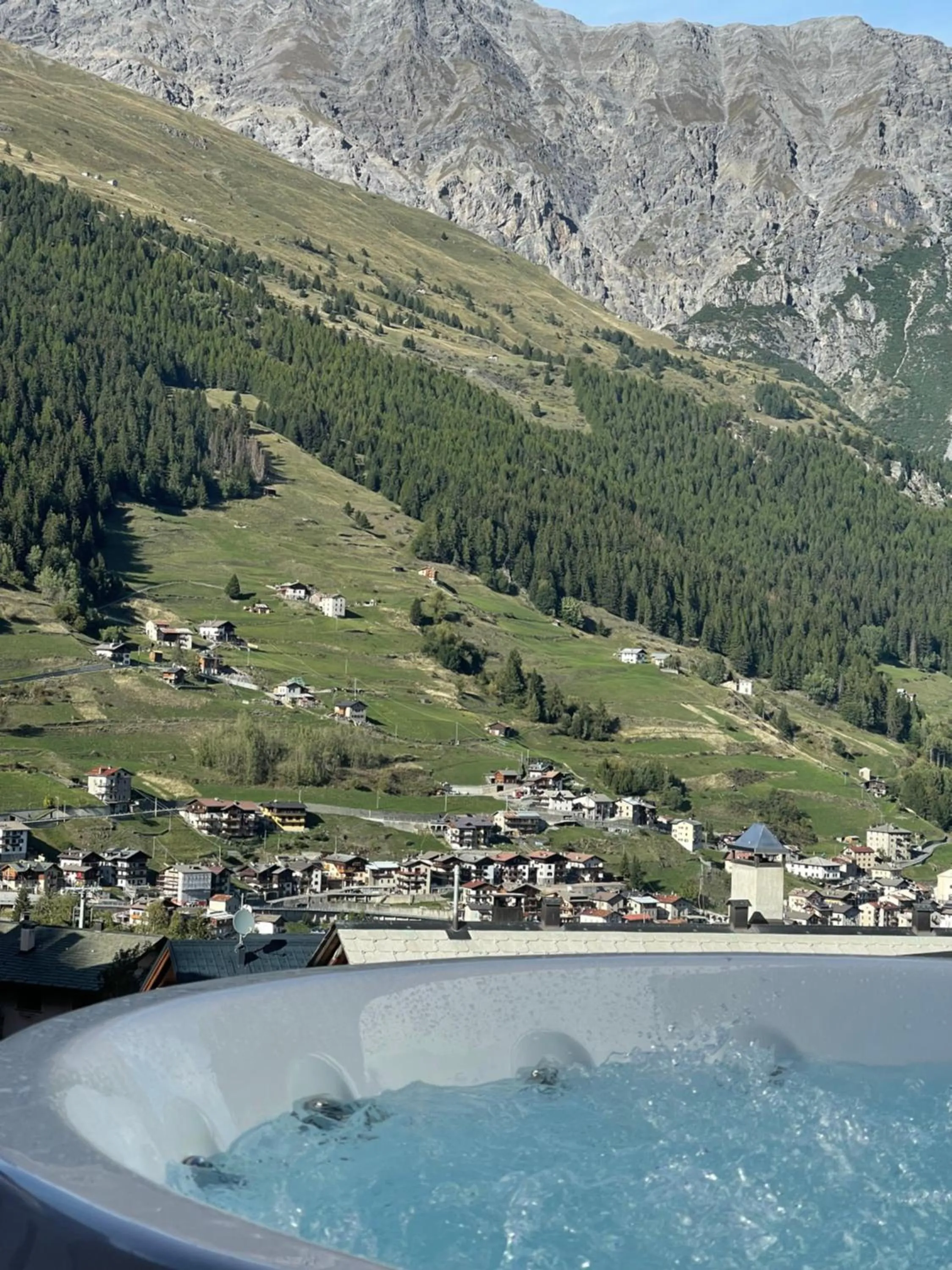 View (from property/room) in Hotel San Carlo, tra Bormio e Livigno