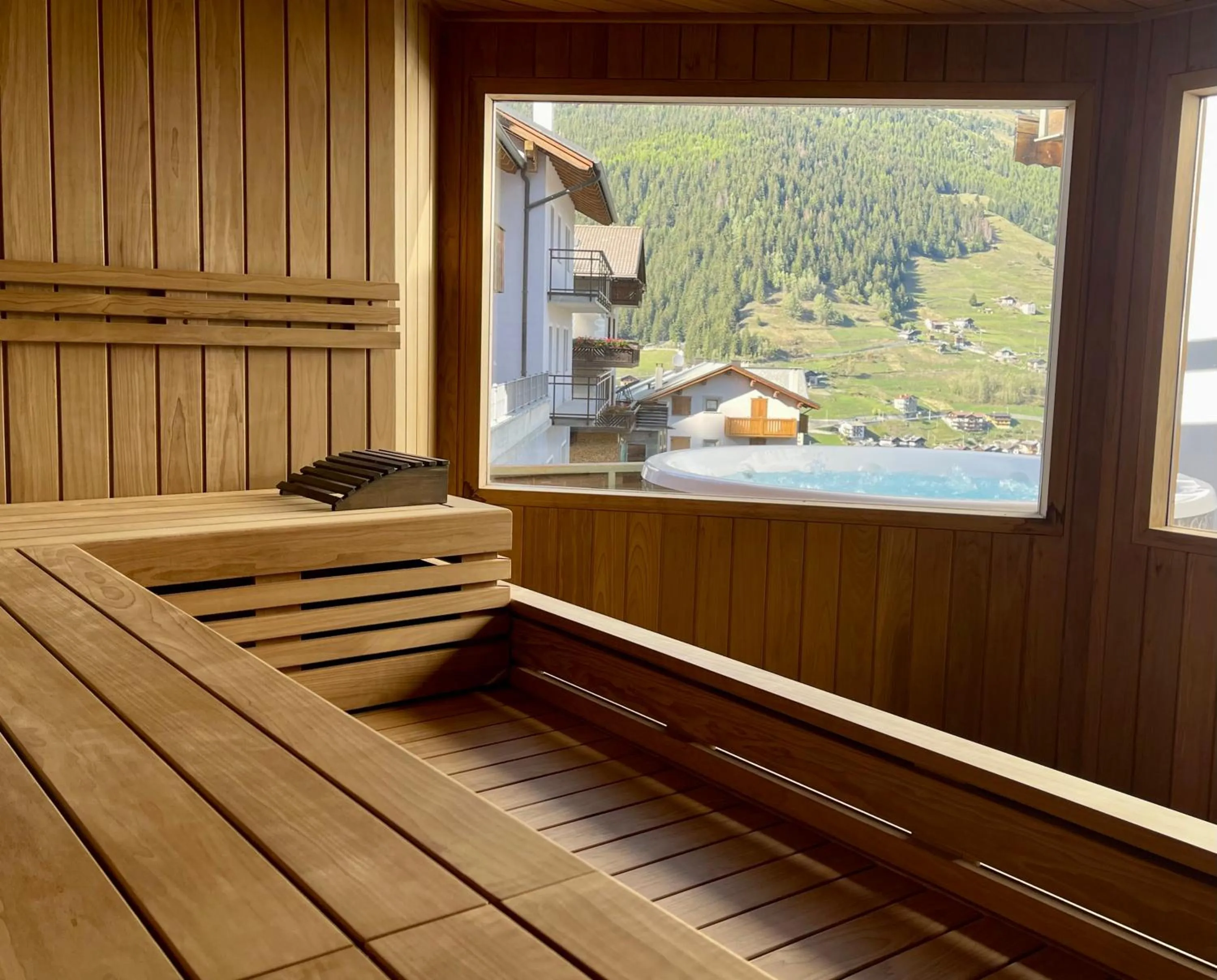 Sauna in Hotel San Carlo, tra Bormio e Livigno