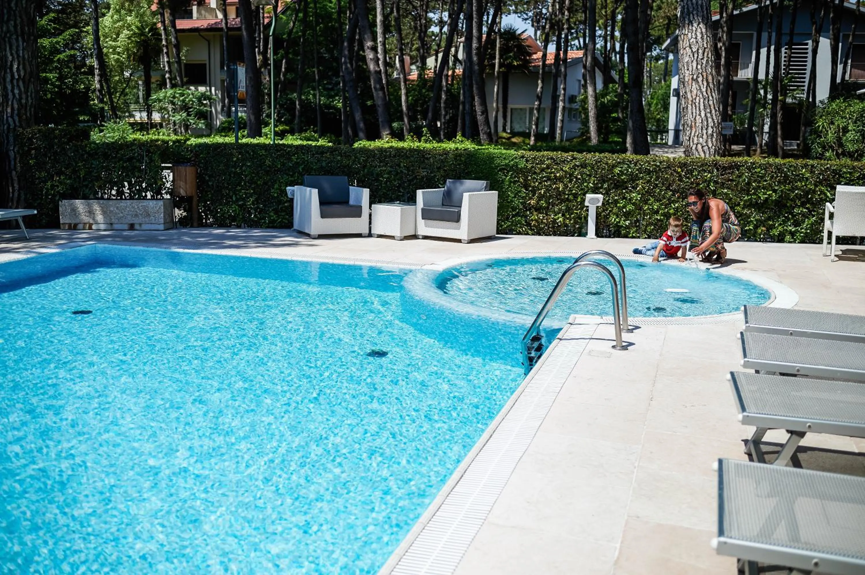 Pool view in Hotel Bella Venezia Mare