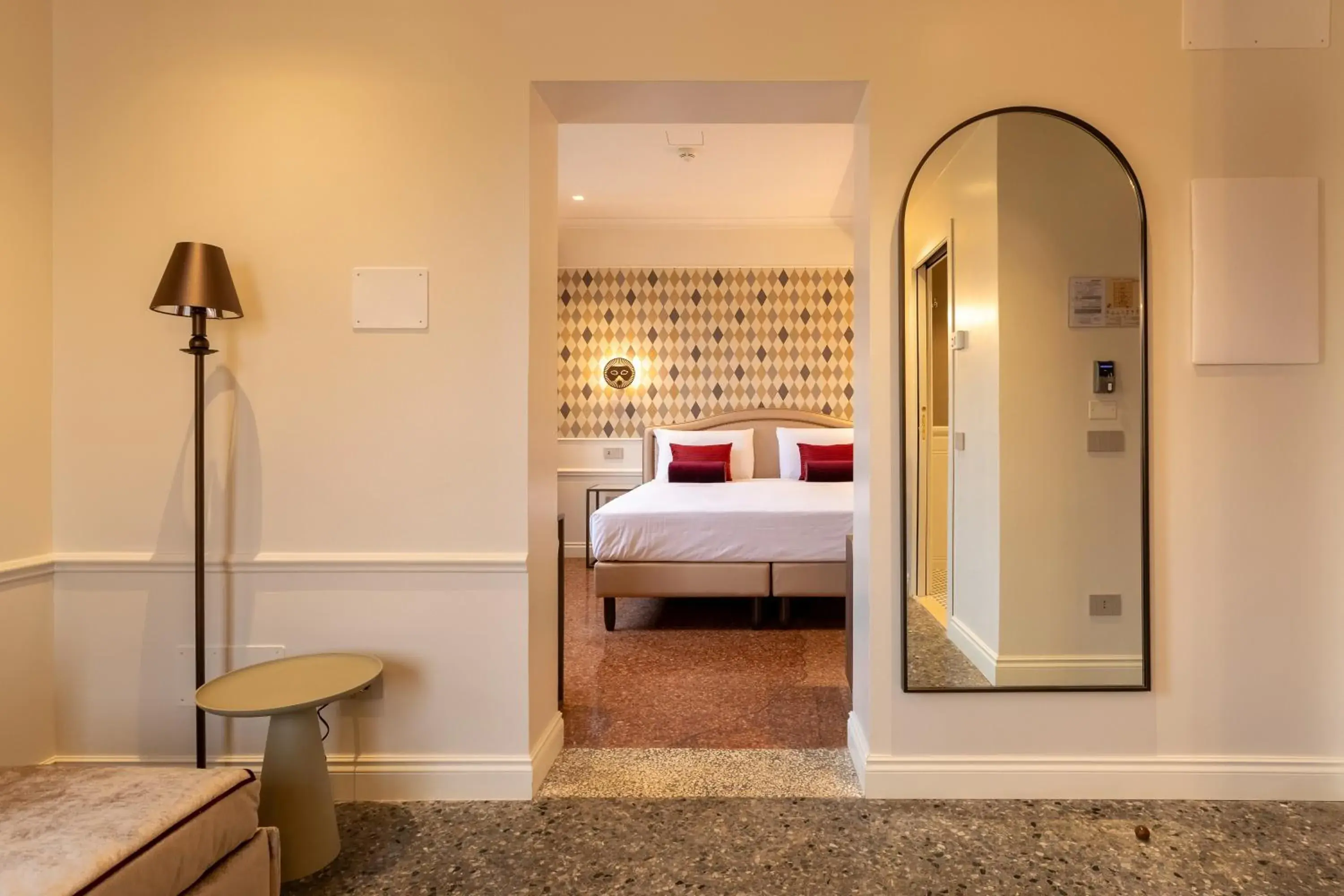 Bedroom, Bed in Hotel Arlecchino Bedroom, Bed in Hotel Arlecchino