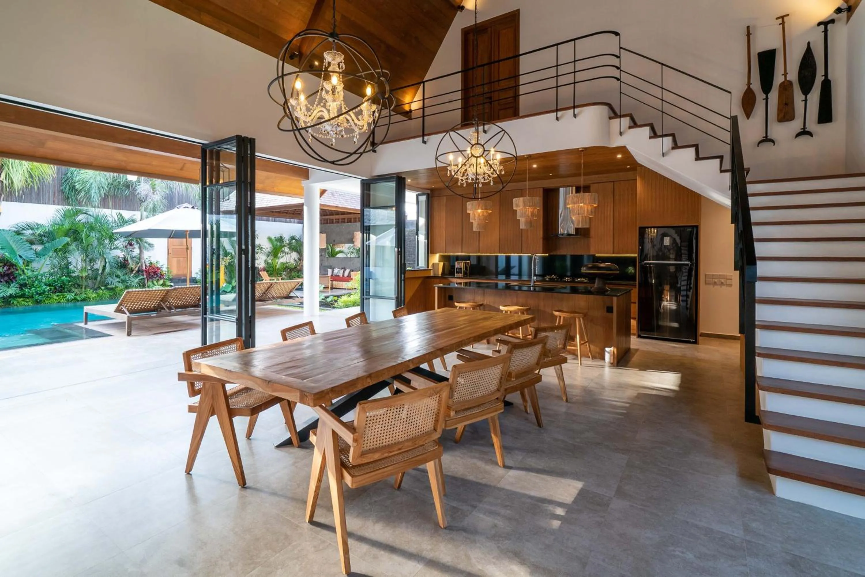 Kitchen or kitchenette in Villa Nusantara 6 by Alfred in Bali