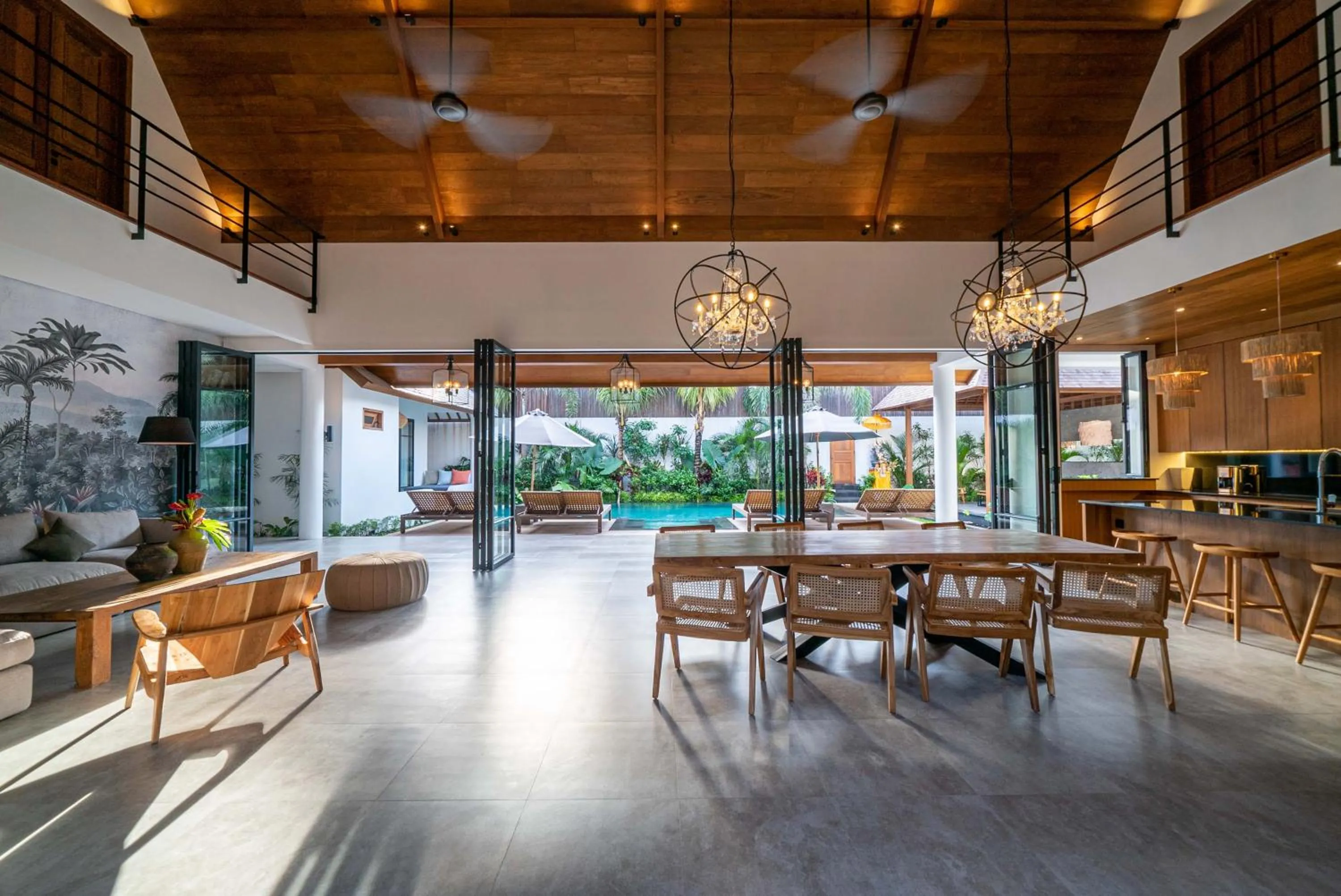 Living room in Villa Nusantara 6 by Alfred in Bali