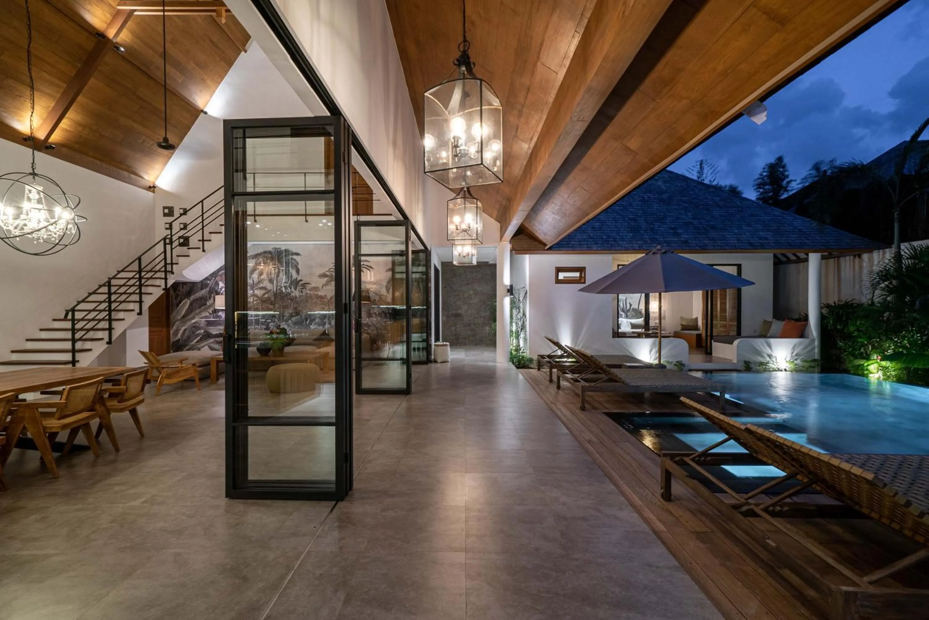 Seating area in Villa Nusantara 6 by Alfred in Bali
