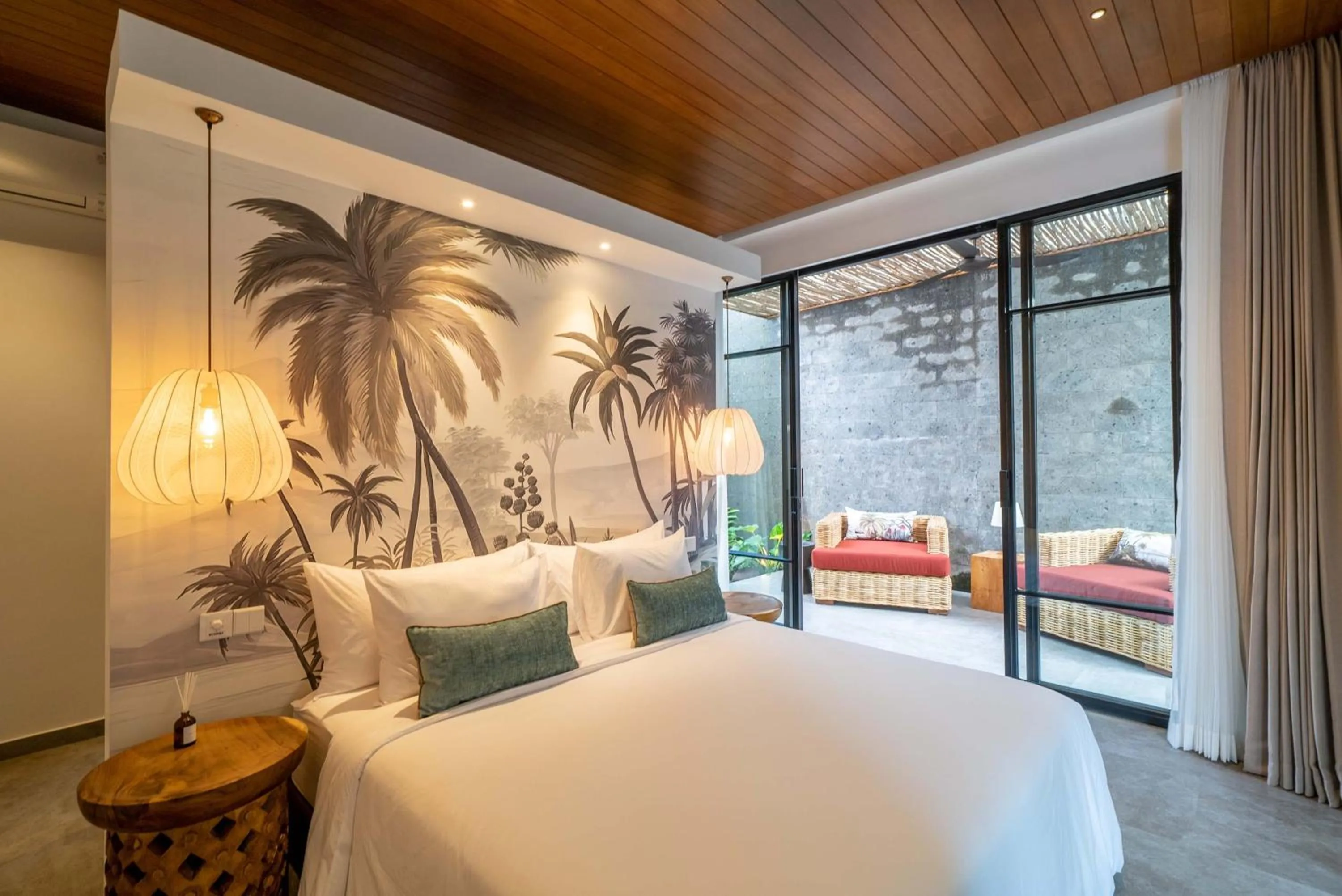 Bed in Villa Nusantara 6 by Alfred in Bali