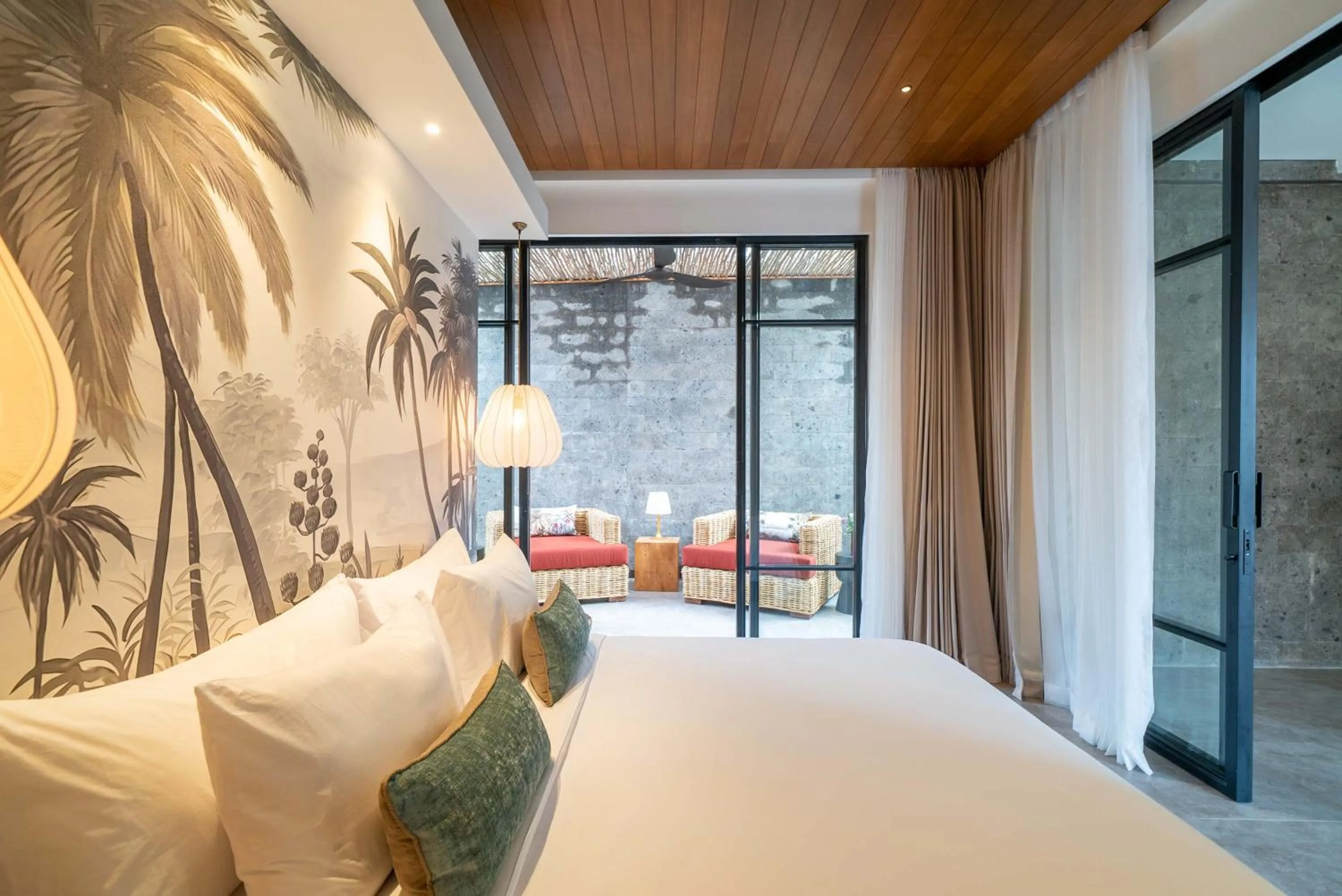 Bed in Villa Nusantara 6 by Alfred in Bali