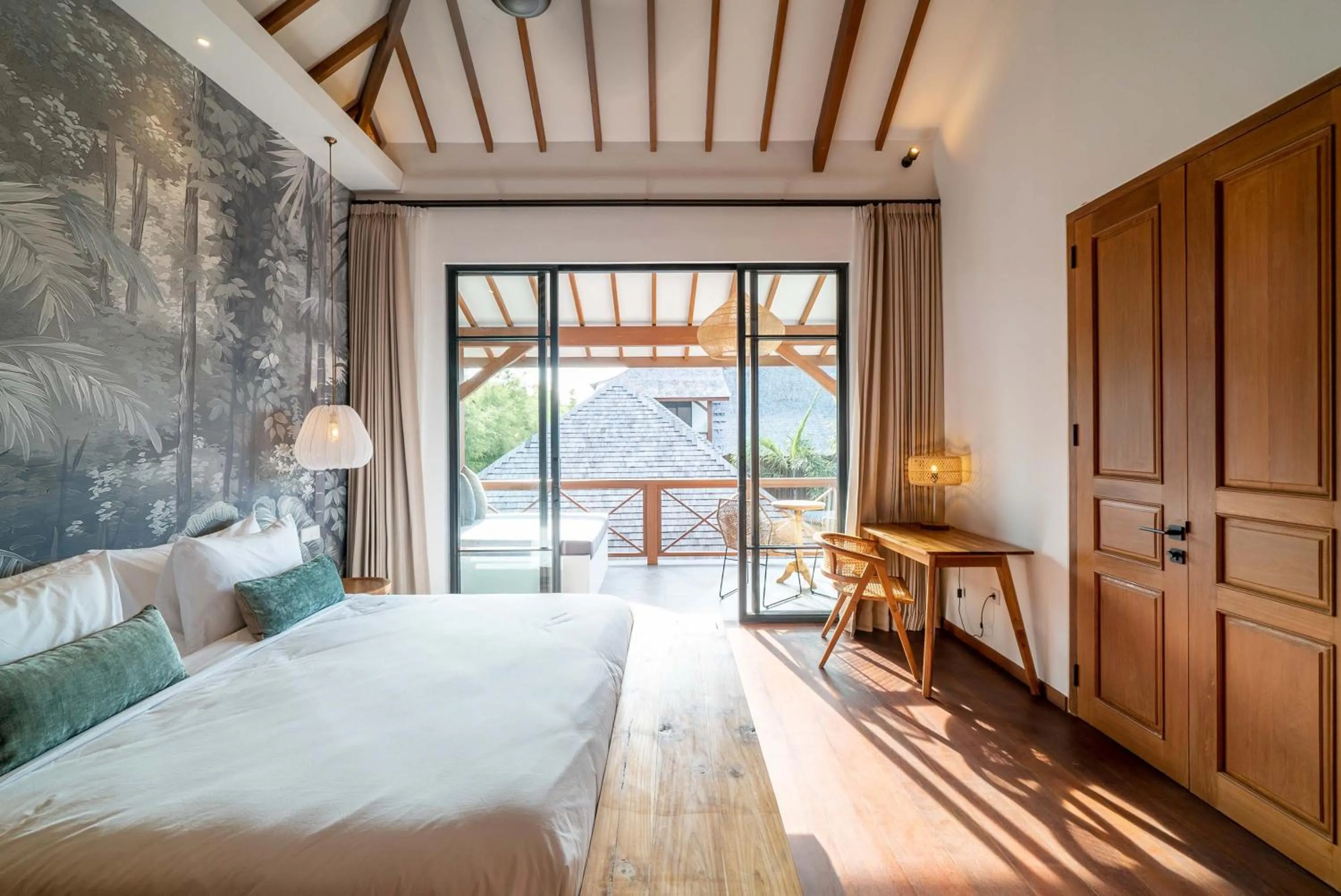 Bed in Villa Nusantara 6 by Alfred in Bali