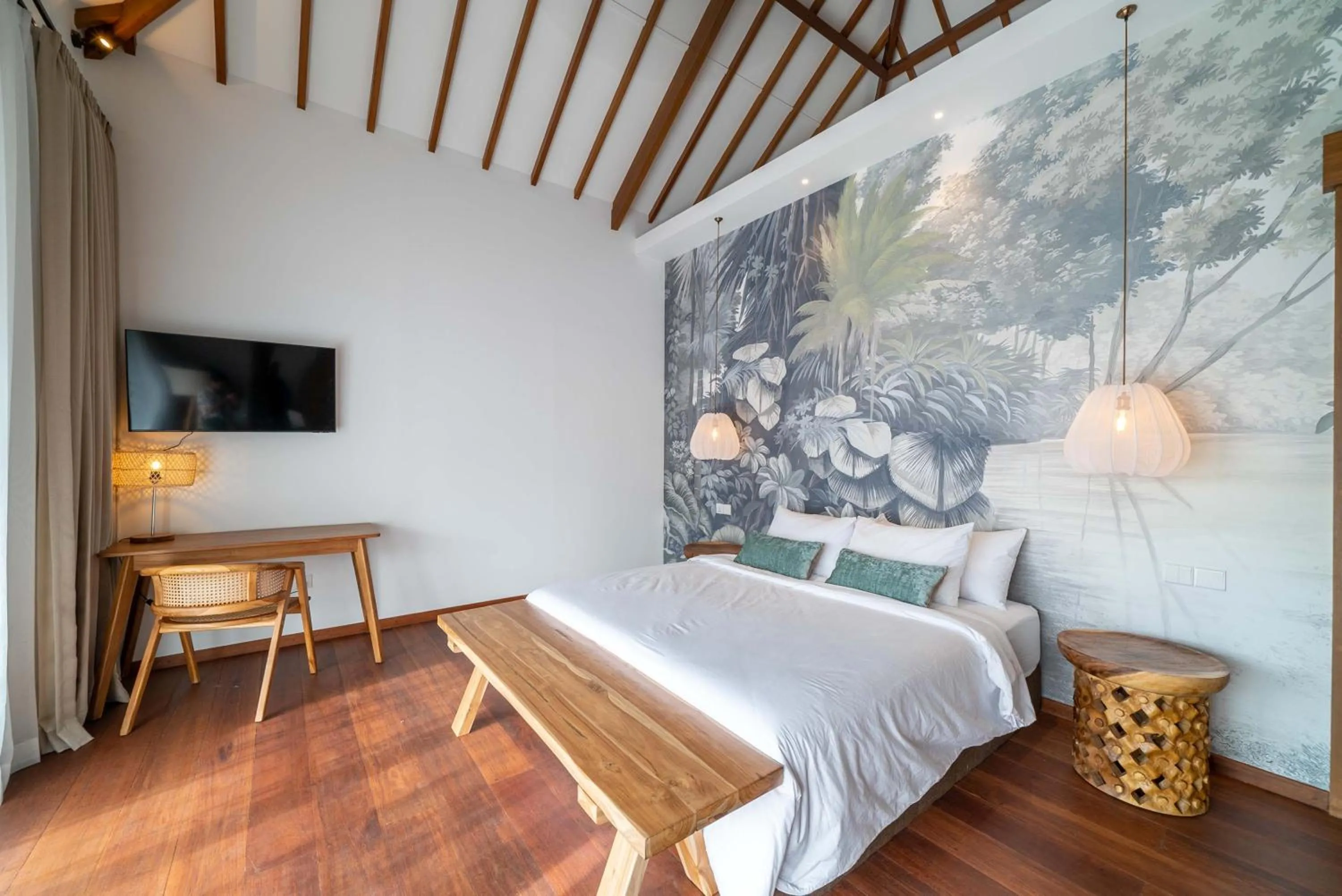 Bed in Villa Nusantara 6 by Alfred in Bali