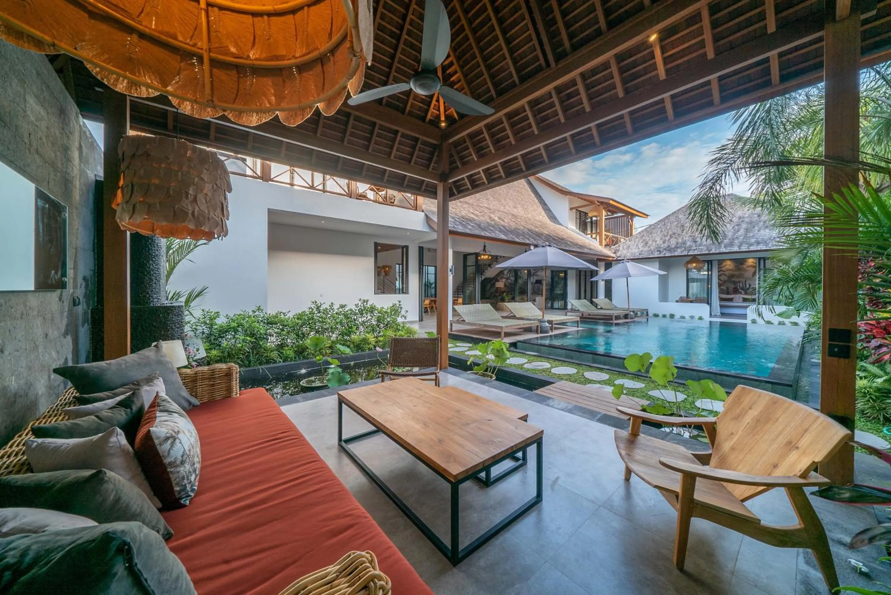 Living room in Villa Nusantara 6 by Alfred in Bali